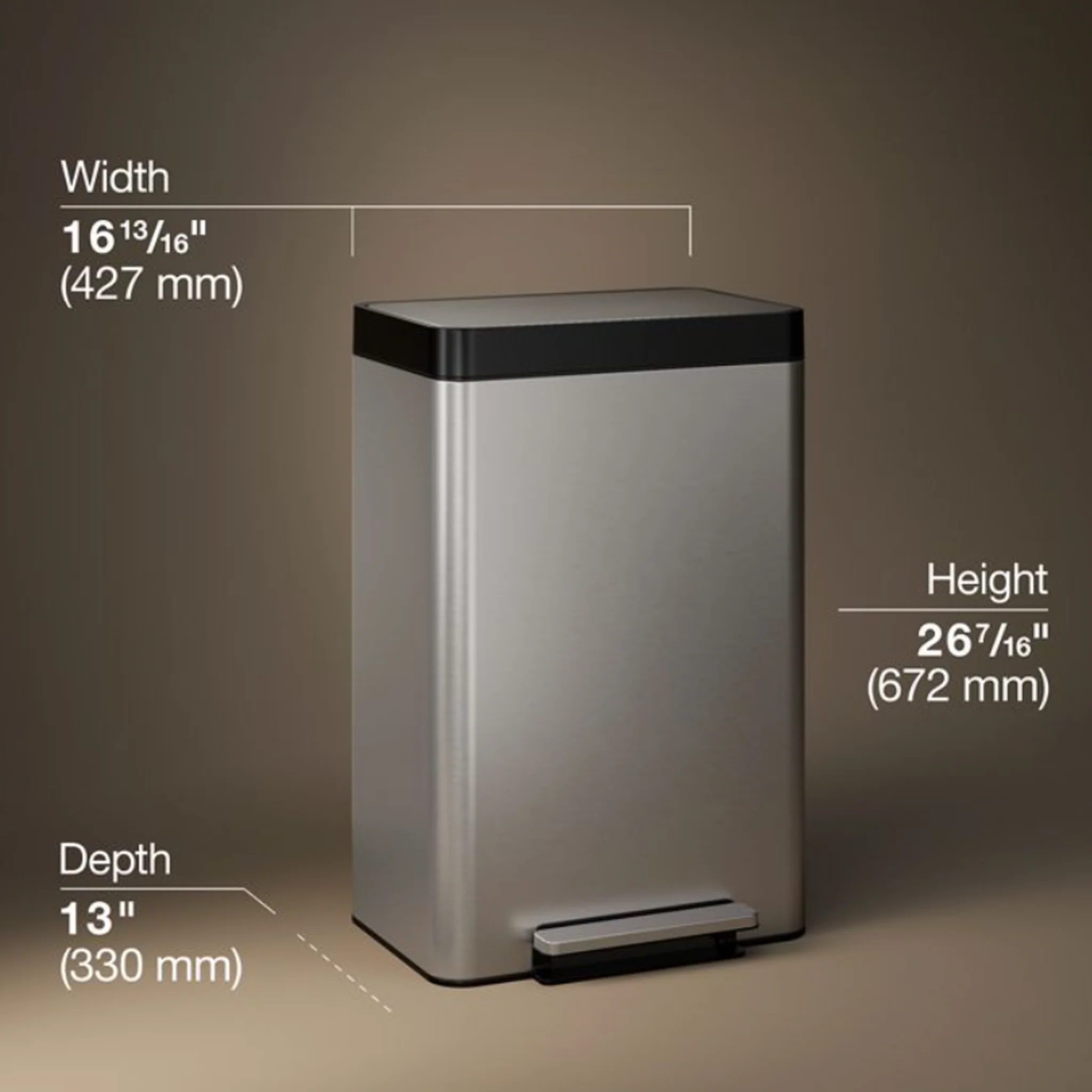 13-GALLON LOFT STEP TRASH CAN - Image 5