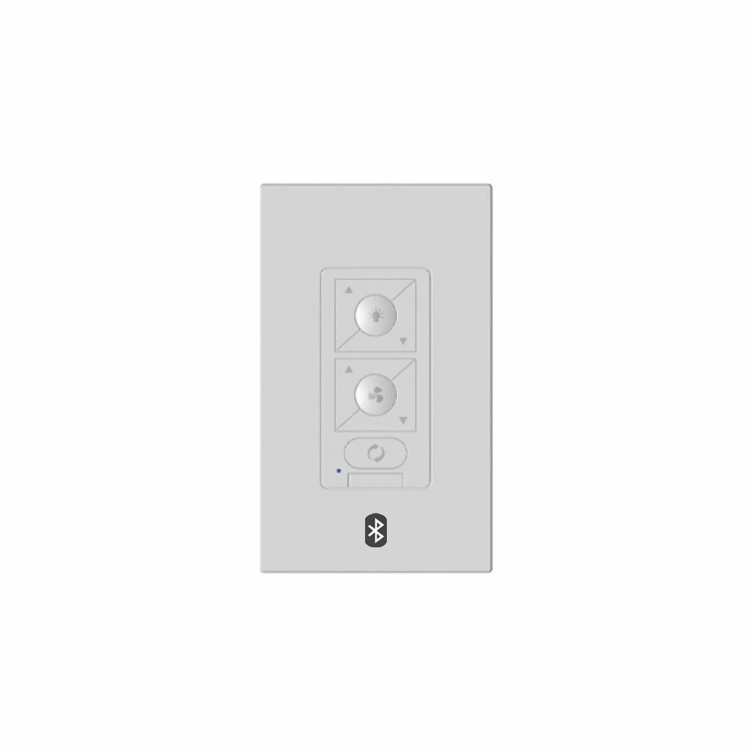 6-SPEED BLUETOOTH CEILING FAN WALL CONTROL WITH SINGLE POLE WALLPLATE