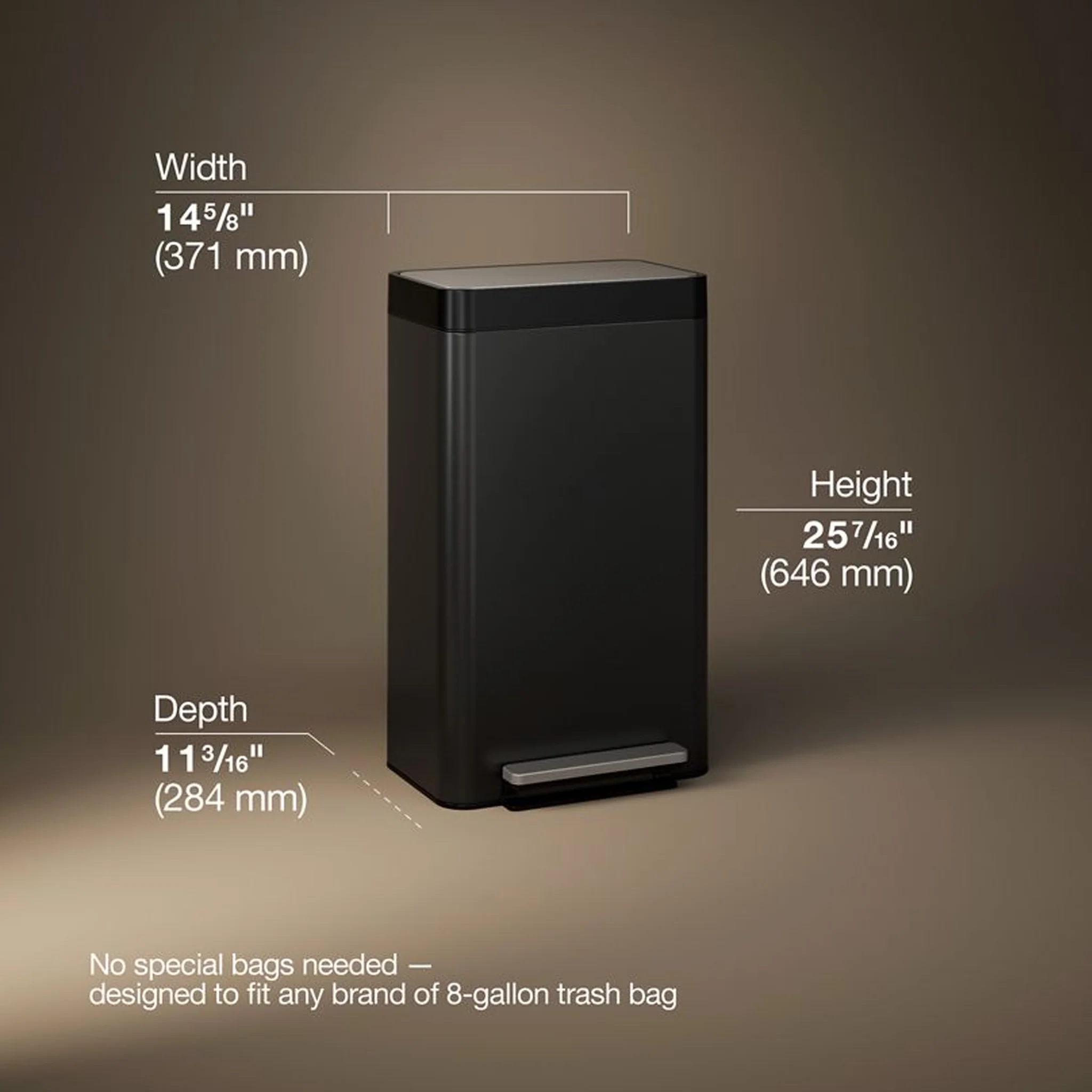 8-GALLON LOFT STEP TRASH CAN - Image 4