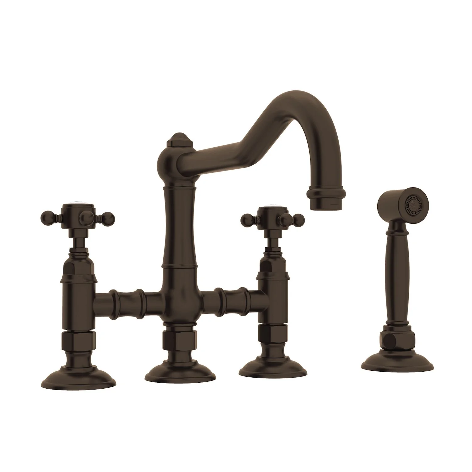 ACQUI® BRIDGE KITCHEN FAUCET WITH SIDE SPRAY (CROSS HANDLE) - Image 5