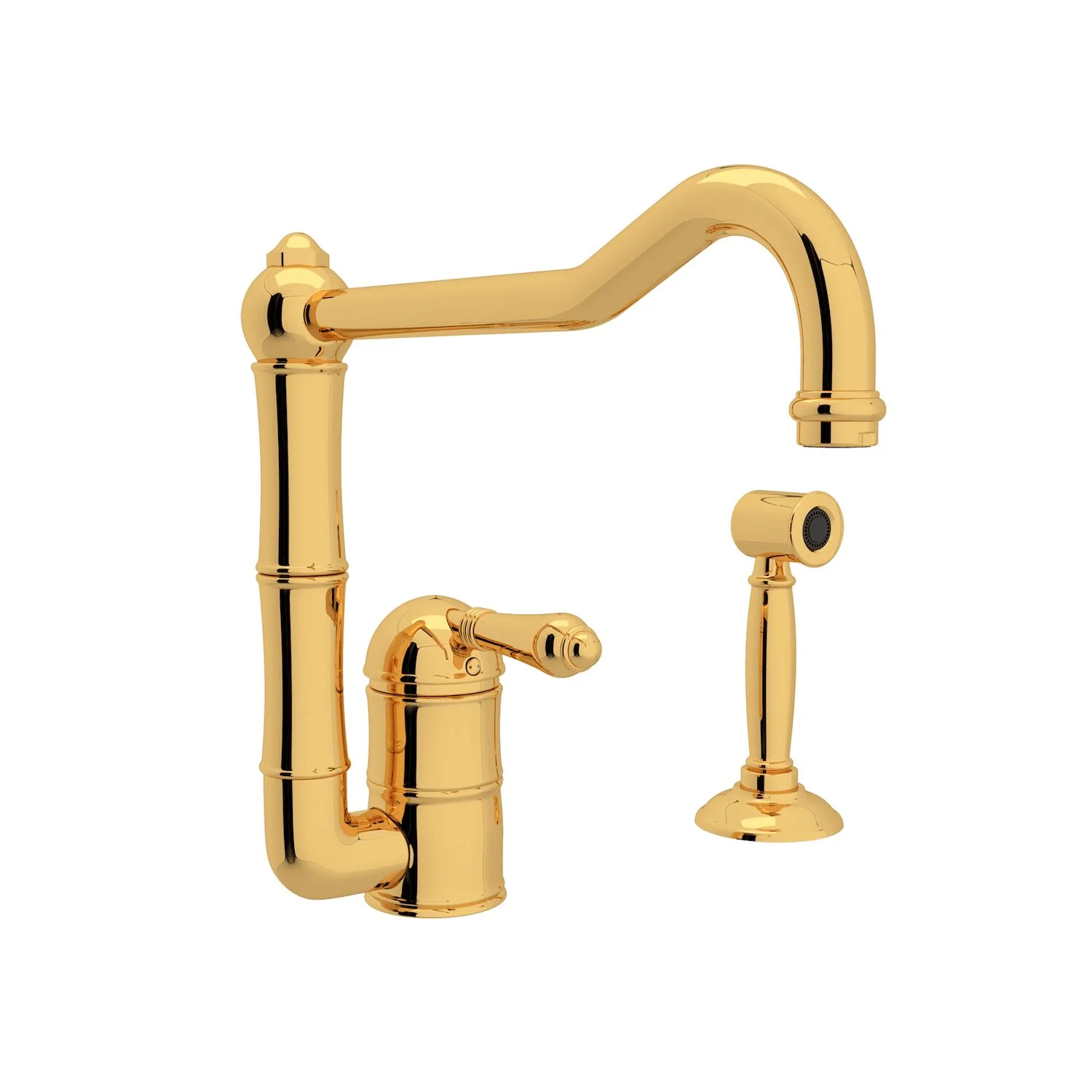 ACQUI® EXTENDED SPOUT KITCHEN FAUCET WITH SIDE SPRAY (LEVER HANDLE) - Image 2