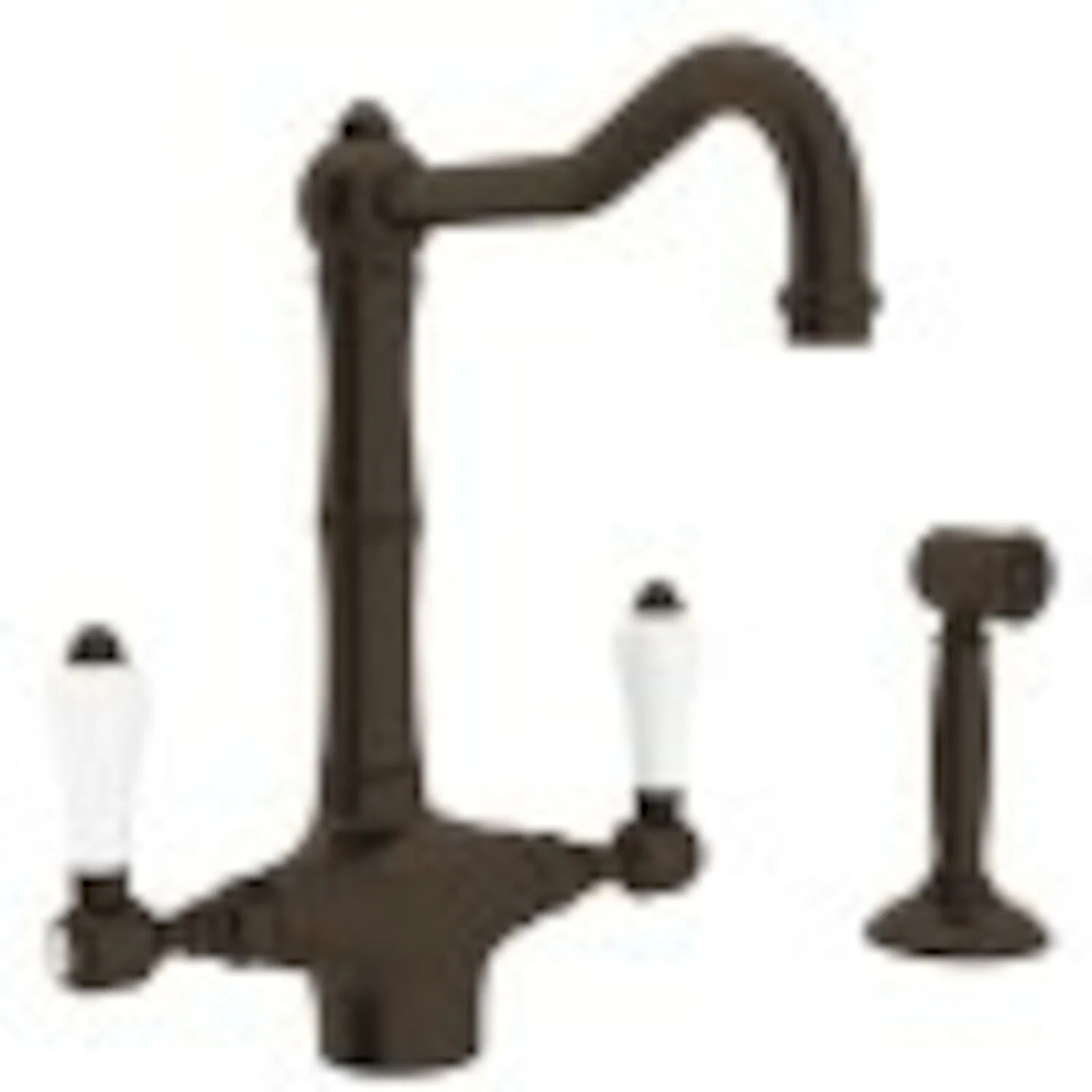 ACQUI® TWO HANDLE KITCHEN FAUCET WITH SIDE SPRAY (PORCELAIN LEVER) - Image 5