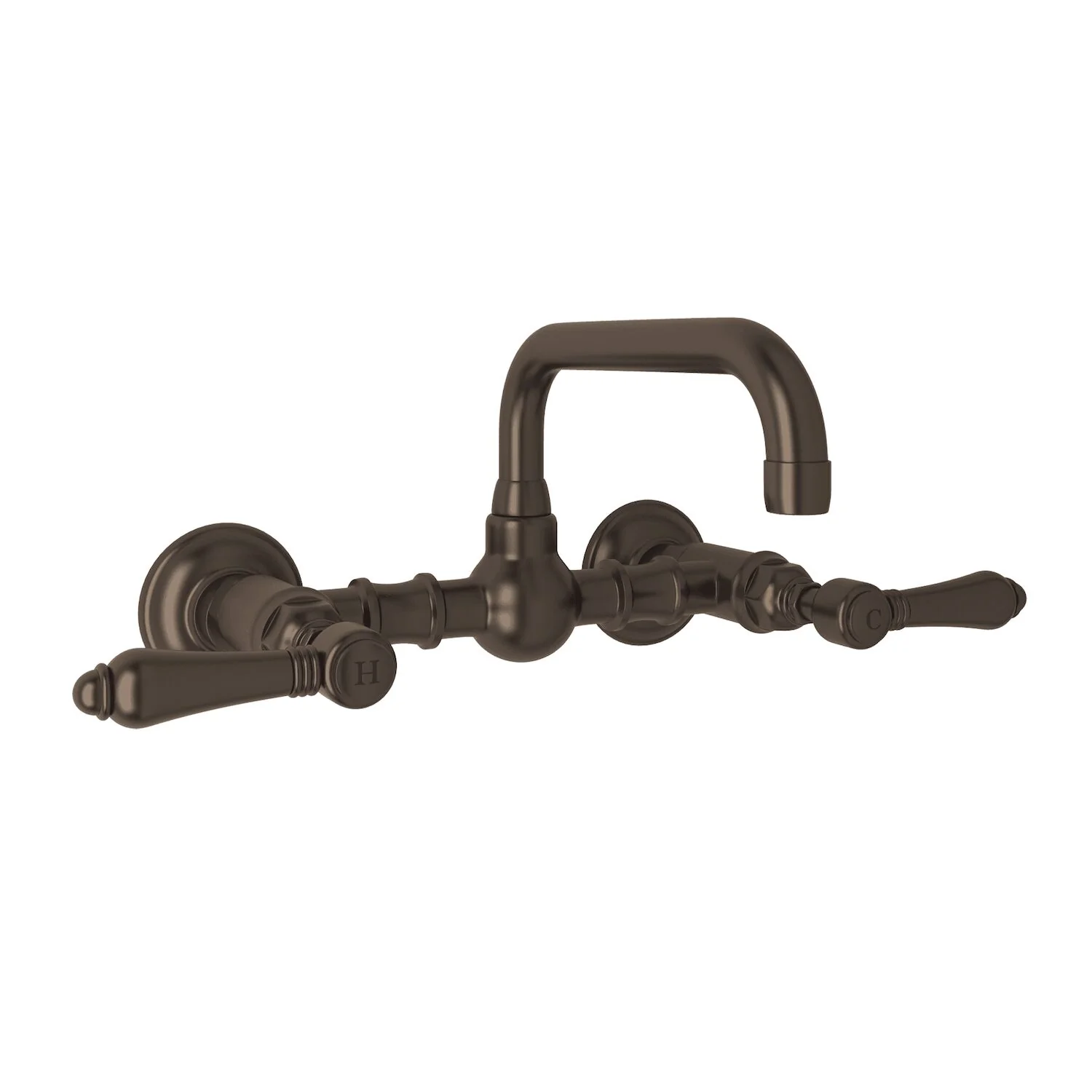 ACQUI® WALL MOUNT BRIDGE LAVATORY FAUCET WITH U-SPOUT (LEVER HANDLE) - Image 5
