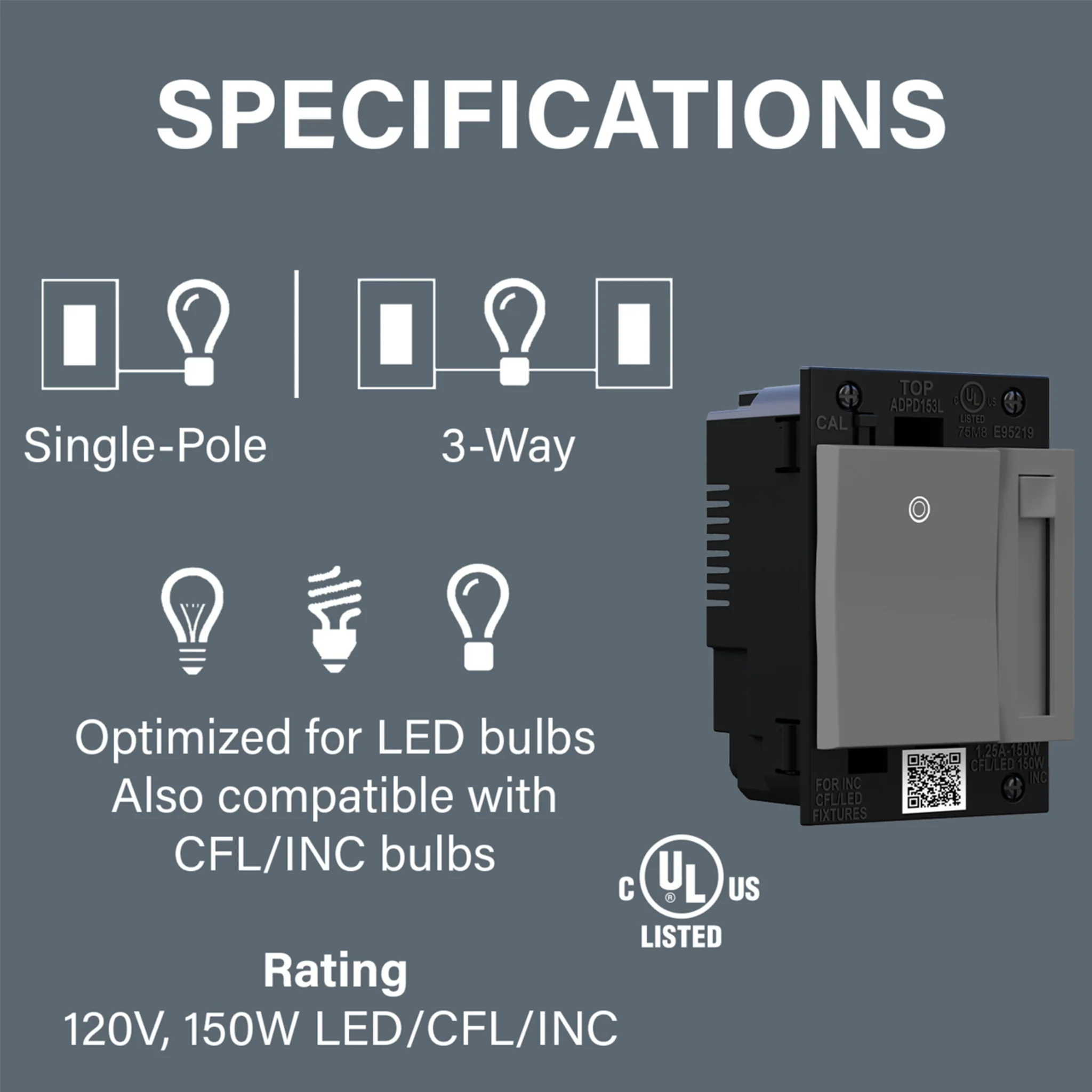 ADORNE PADDLE LED ADVANCED DIMMER - Image 5