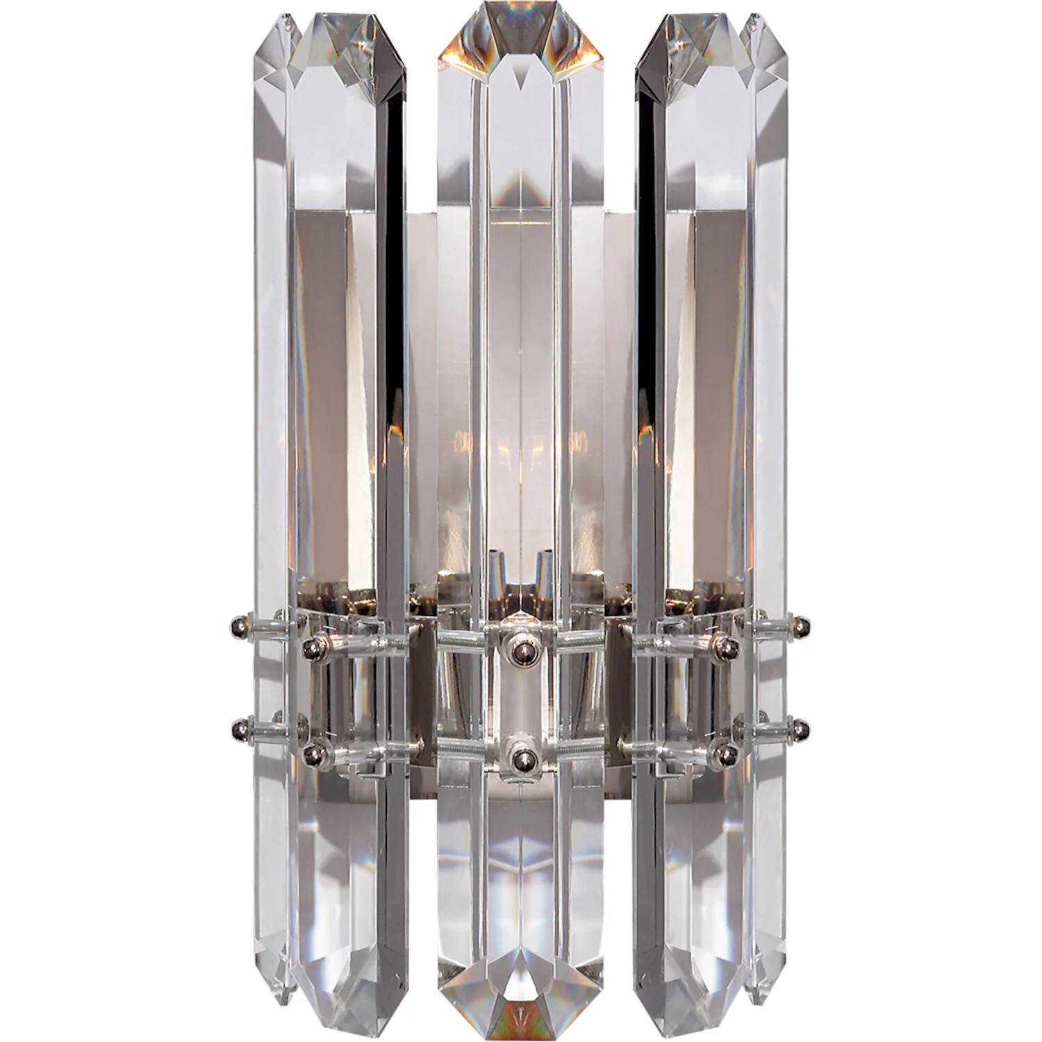 AERIN BONNINGTON 1-LIGHT 7-INCH WALL SCONCE LIGHT WITH CLEAR GLASS SHADE - Image 2