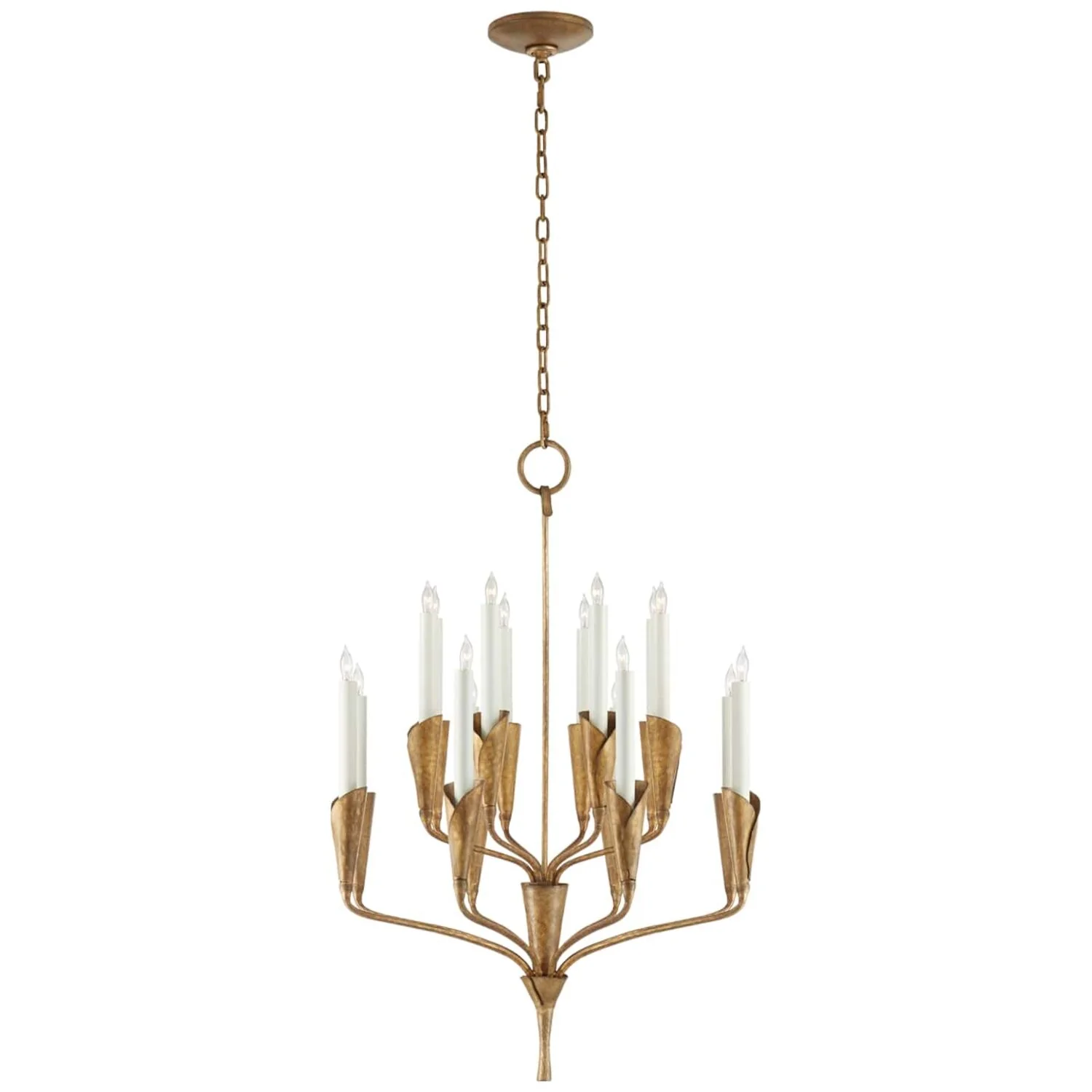 AIDEN 25-INCH SMALL SIXTEEN LIGHT CHANDELIER