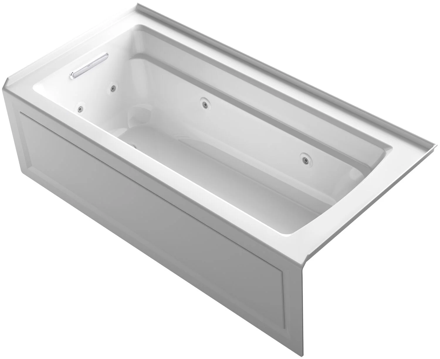 ARCHER® 66 X 32 INCHES INTEGRAL APRON WHIRLPOOL WITH INTEGRAL FLANGE AND LEFT-HAND DRAIN