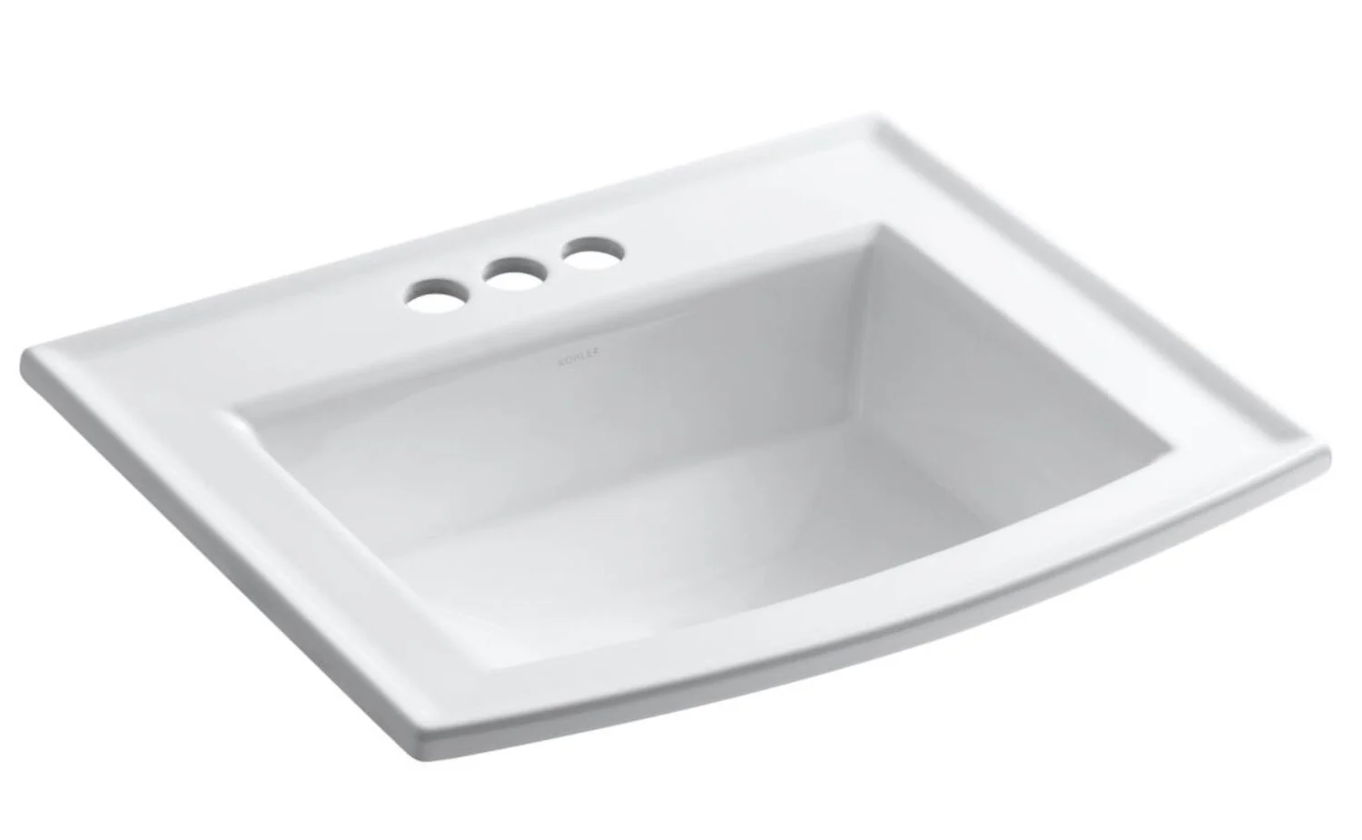 ARCHER® DROP IN BATHROOM SINK WITH 4-INCH CENTERSET FAUCET HOLES