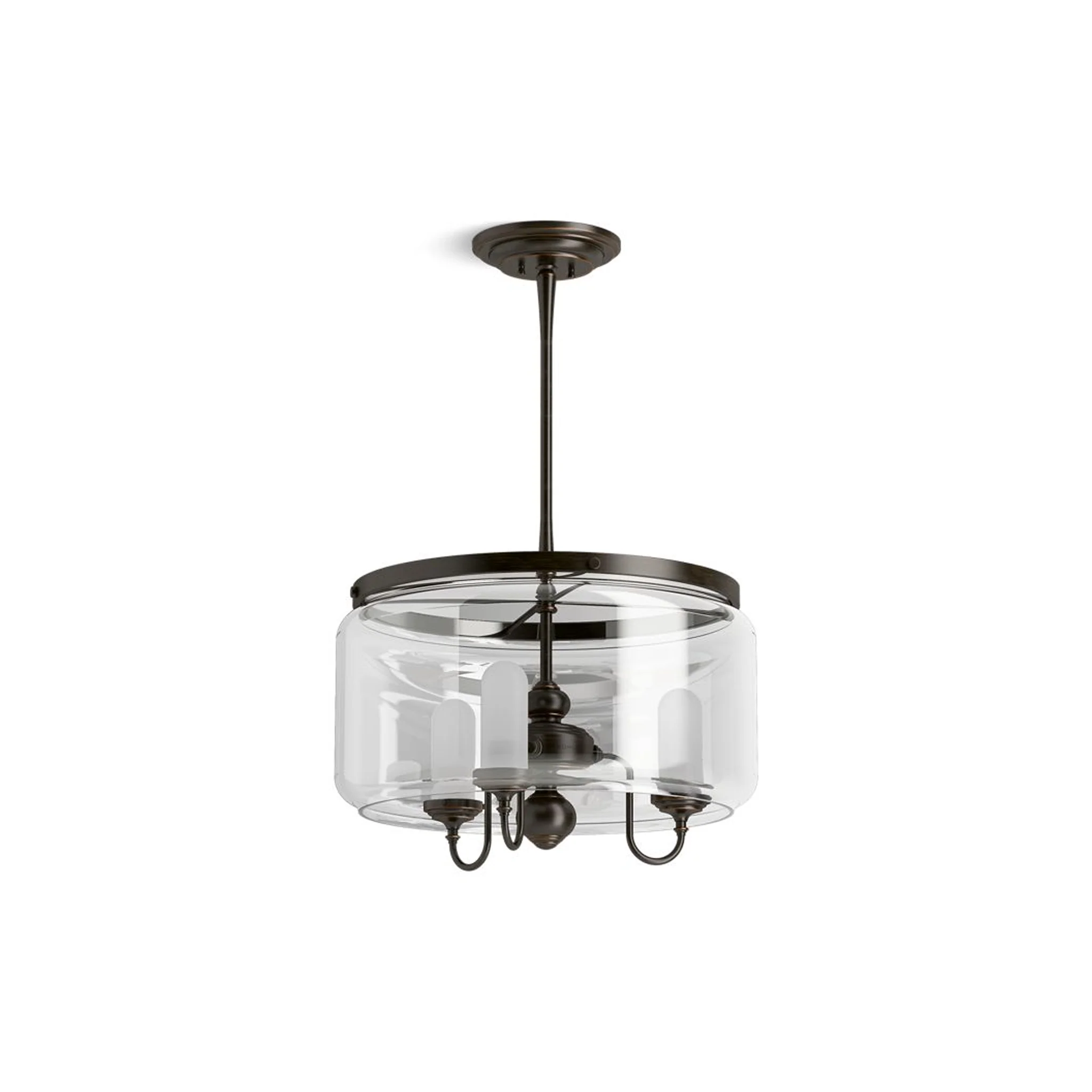 ARTIFACTS 3-LIGHT CHANDELIER - DRUM - Image 2