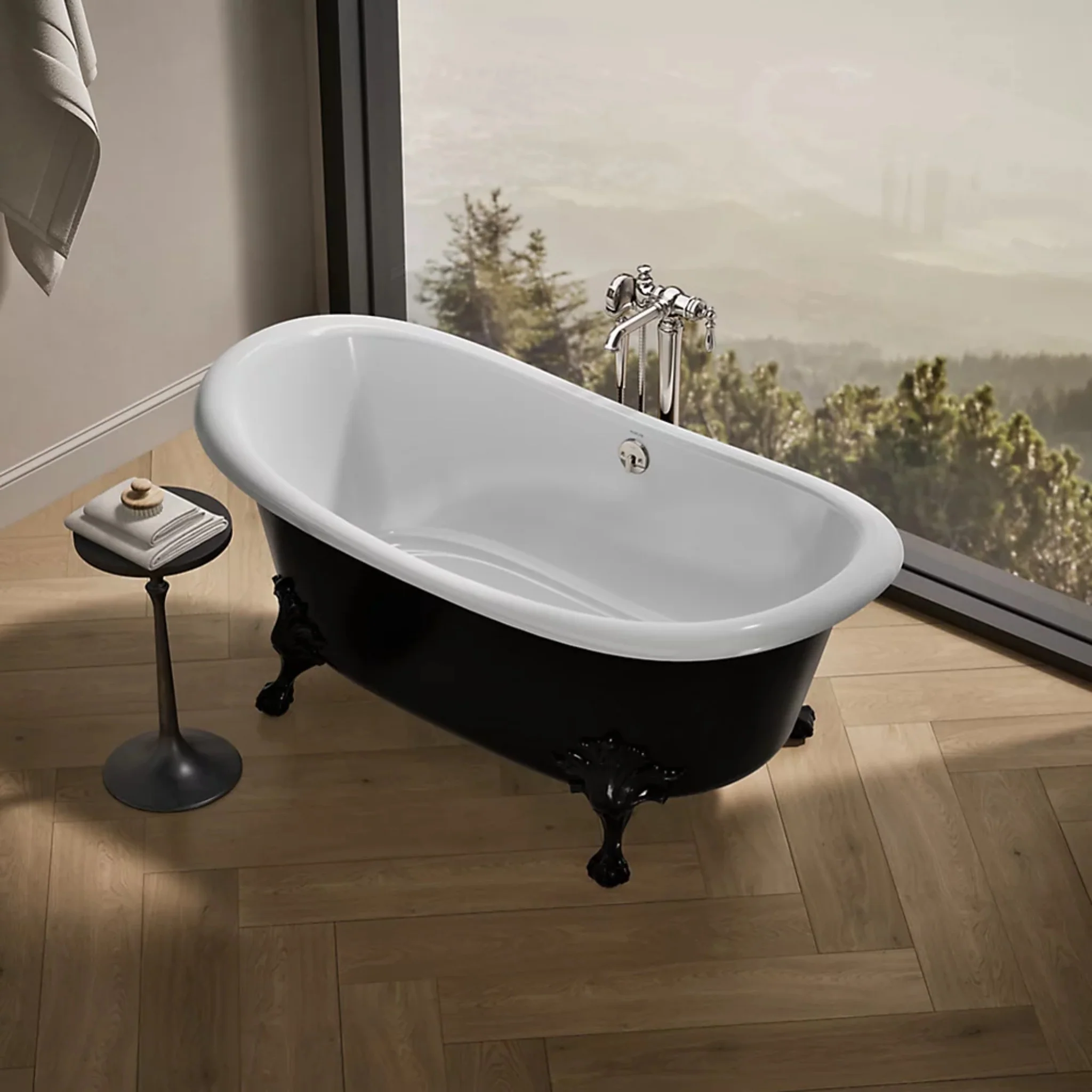 ARTIFACTS 66 X 32 INCHES FREESTANDING OVAL BATHTUB - Image 14