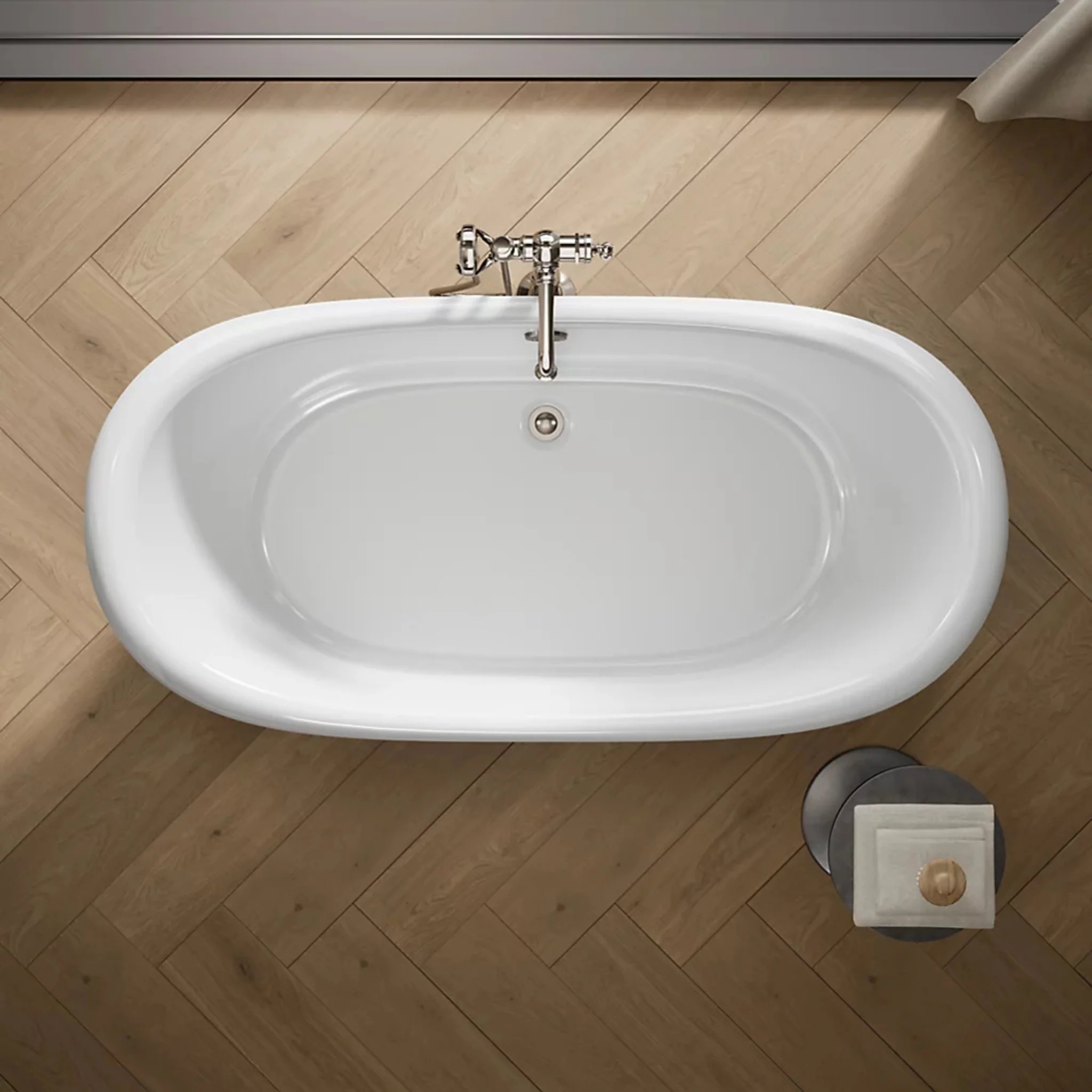 ARTIFACTS 66 X 32 INCHES FREESTANDING OVAL BATHTUB - Image 17