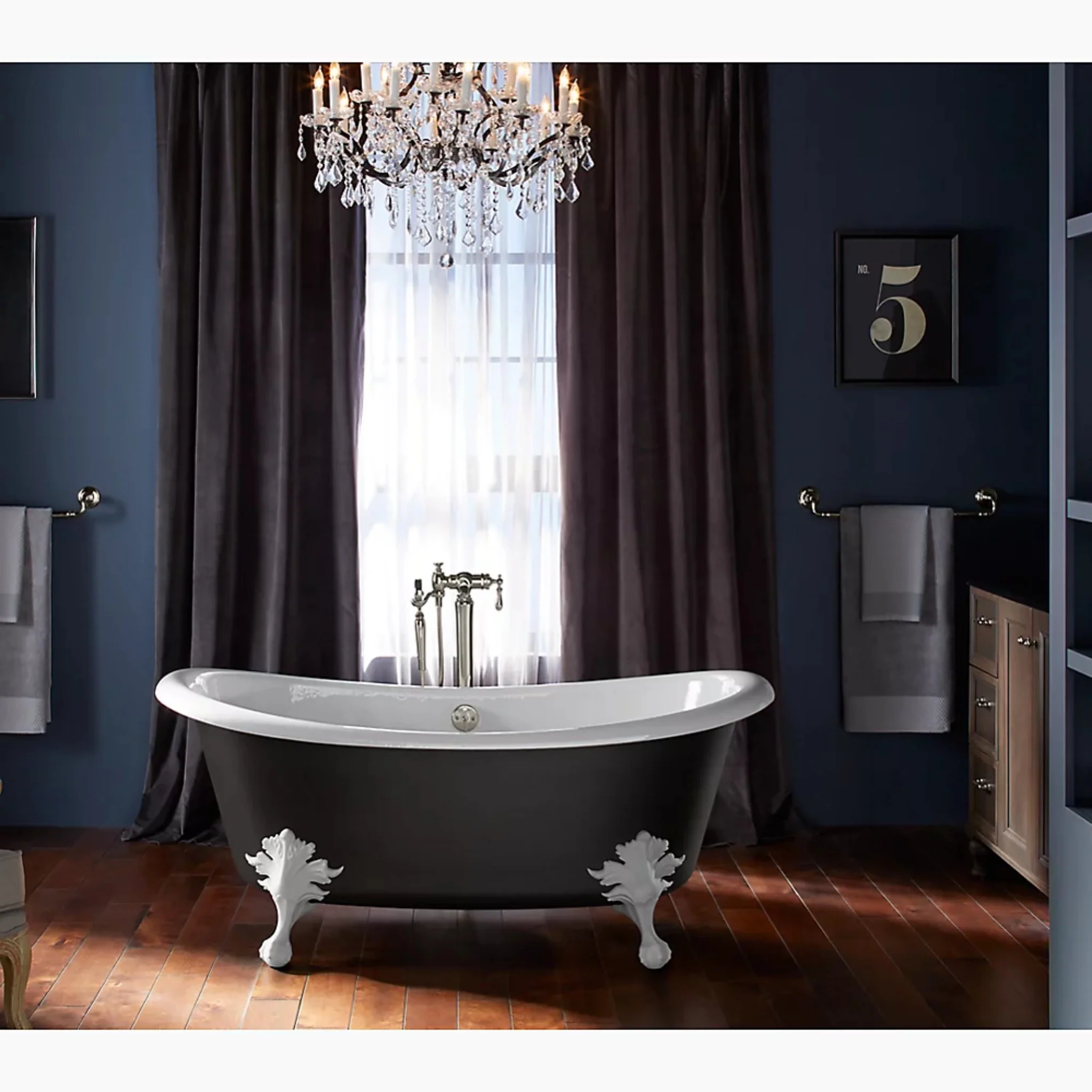ARTIFACTS 66 X 32 INCHES FREESTANDING OVAL BATHTUB - Image 2