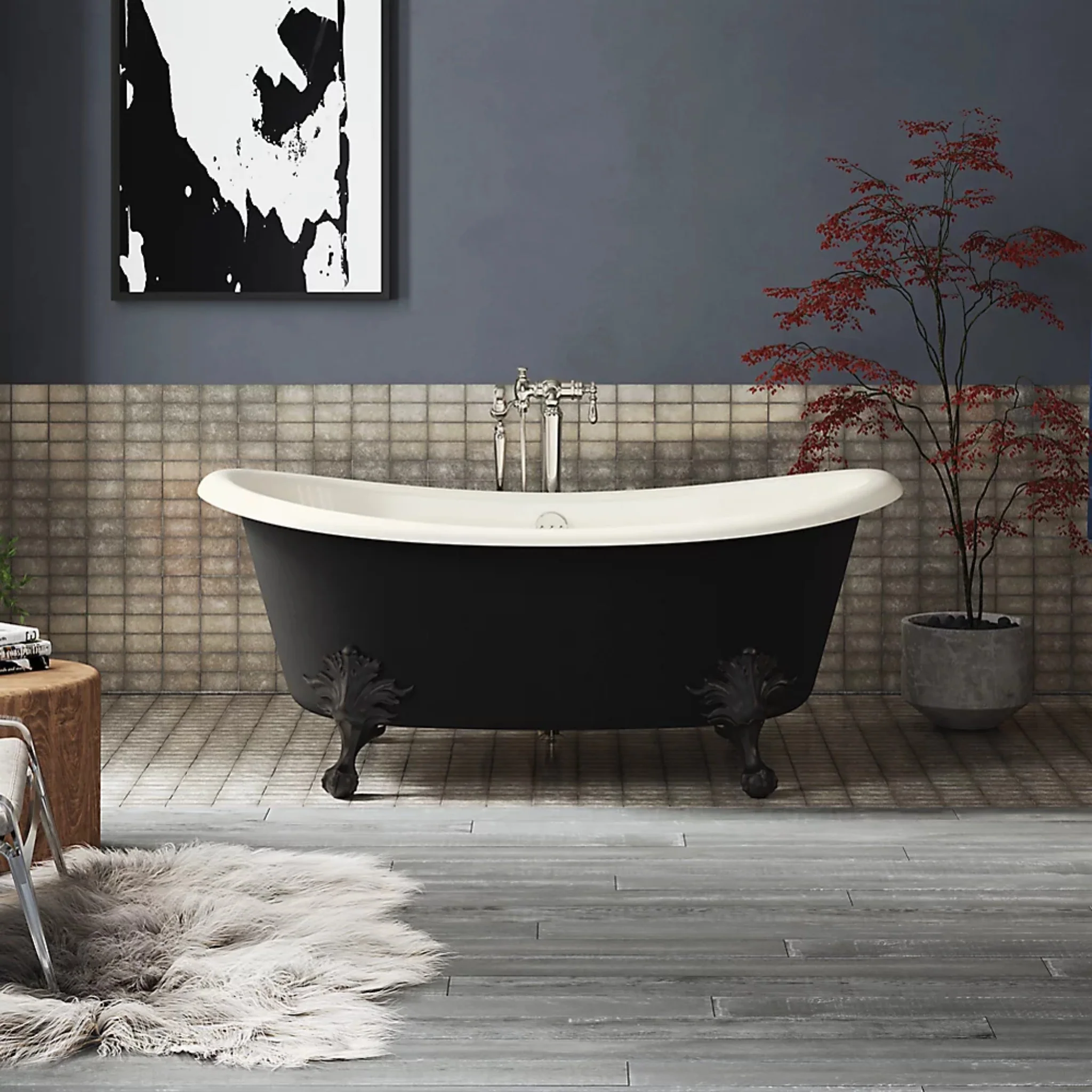 ARTIFACTS 66 X 32 INCHES FREESTANDING OVAL BATHTUB - Image 24