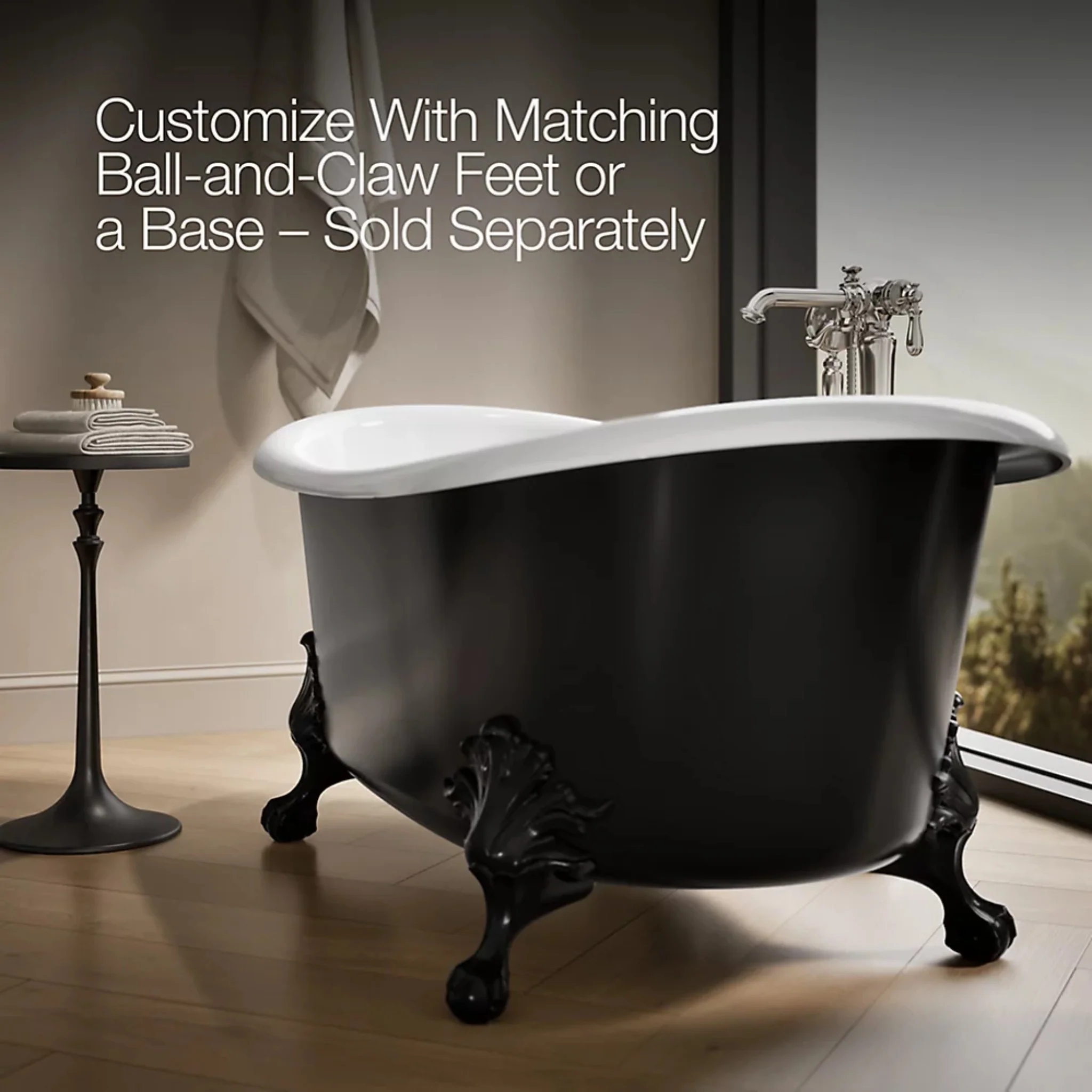 ARTIFACTS 66 X 32 INCHES FREESTANDING OVAL BATHTUB - Image 8
