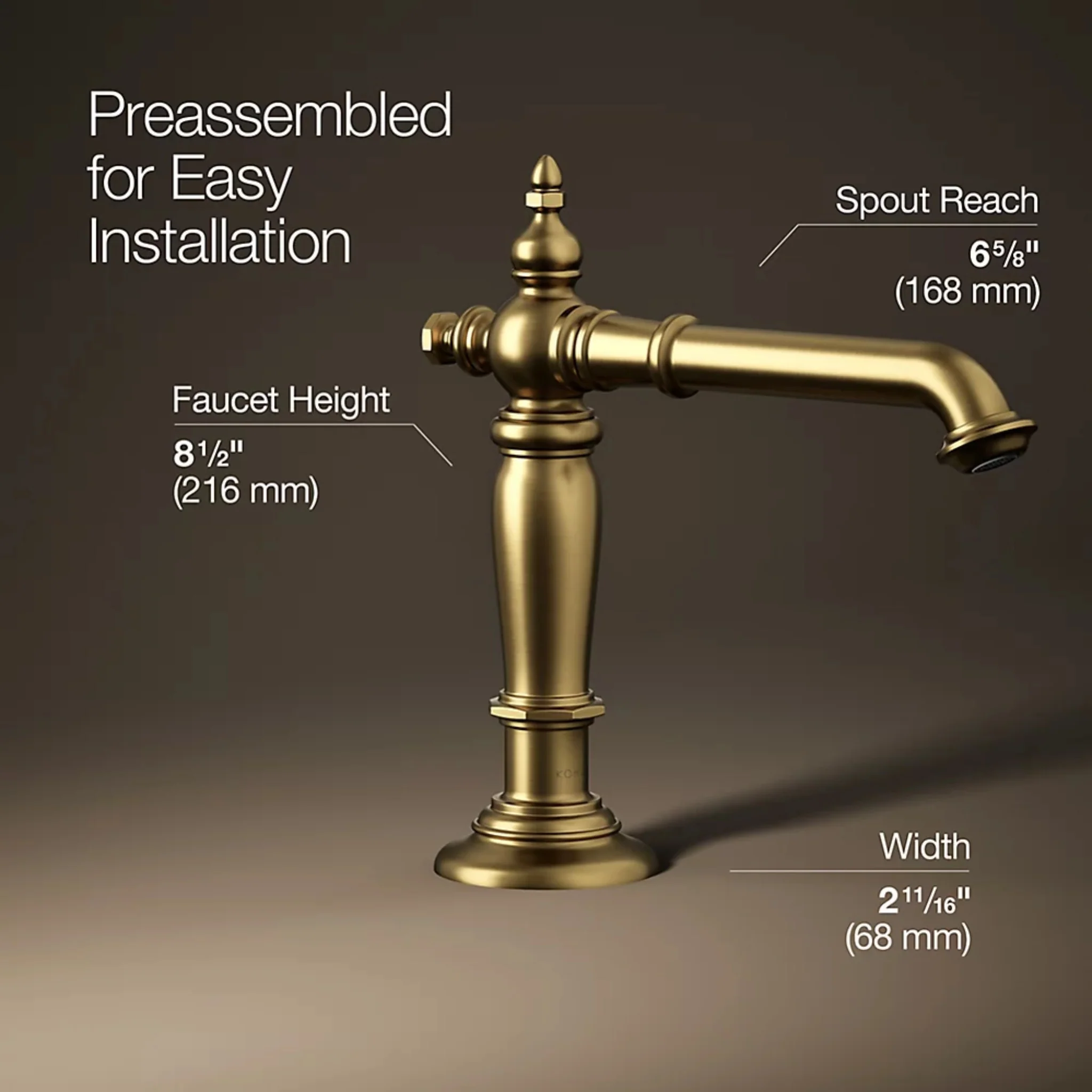 ARTIFACTS BATHROOM SINK FAUCET SPOUT WITH COLUMN DESIGN - Image 22