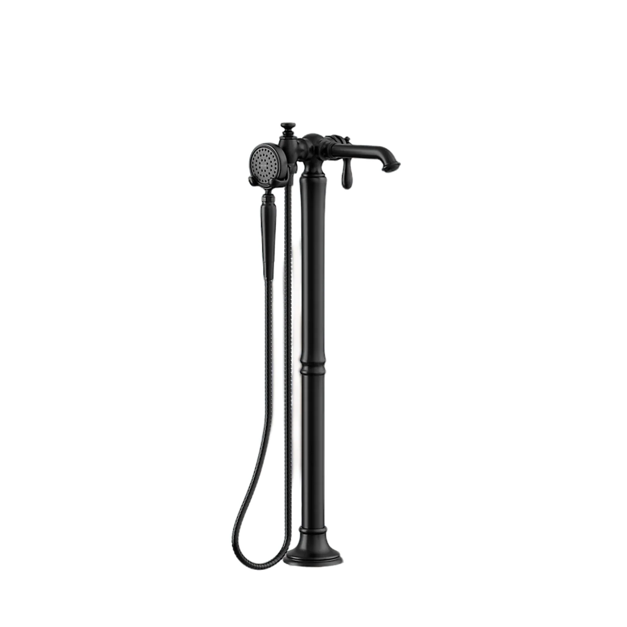 ARTIFACTS FLOOR MOUNT BATH FILLER TRIM WITH HANDSHOWER