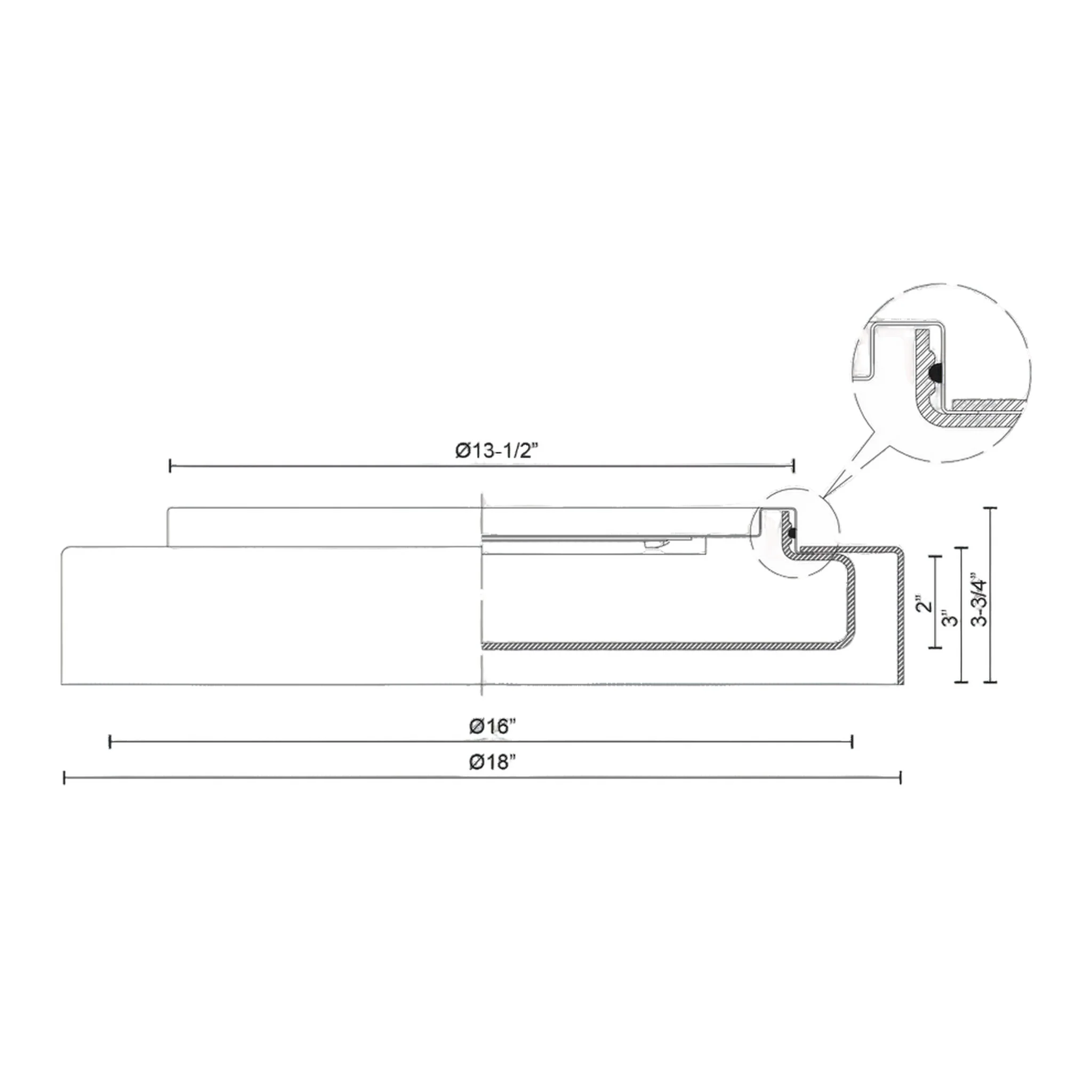 ASTON FLUSH MOUNT (MULTIPLE SIZES) - Image 8