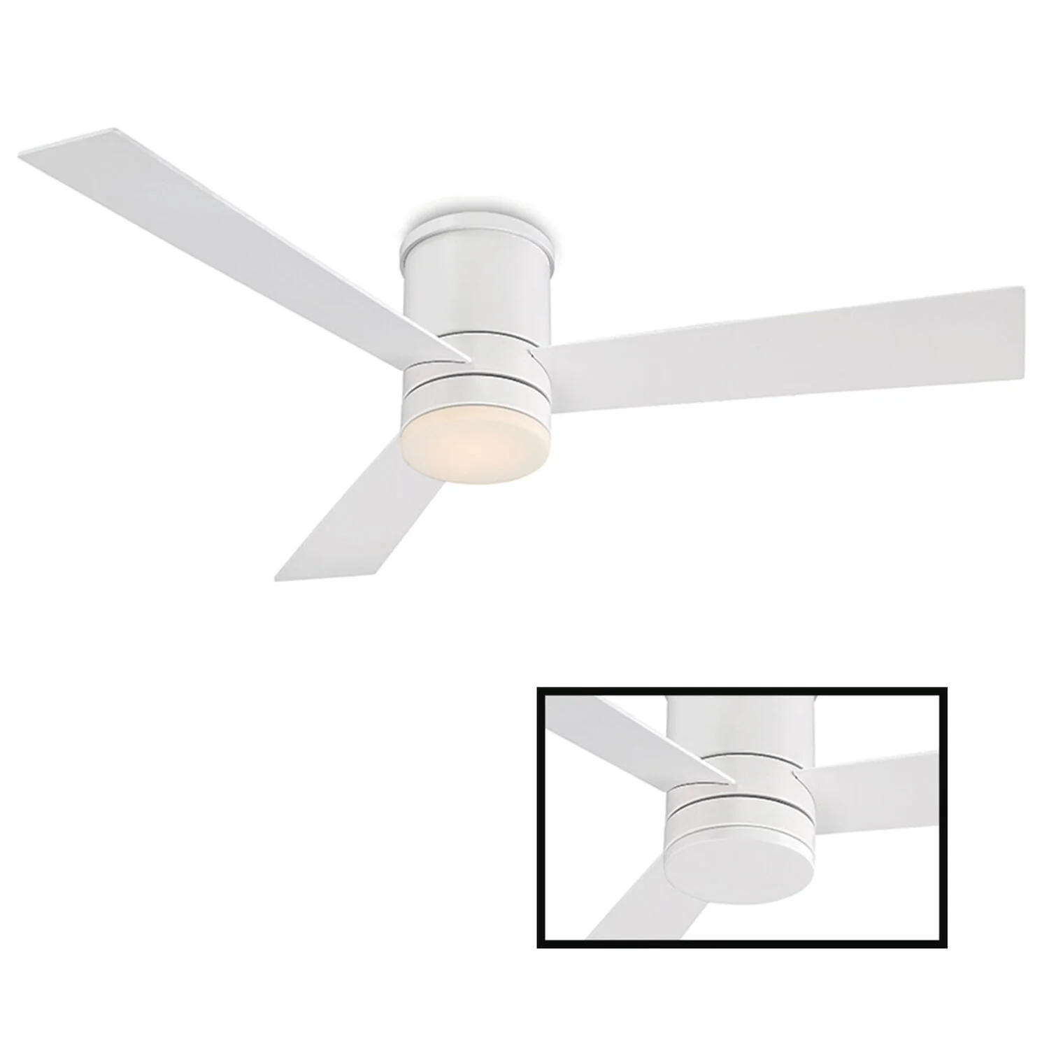 AXIS 52-INCH 3000K LED FLUSH MOUNT CEILING FAN - Image 2