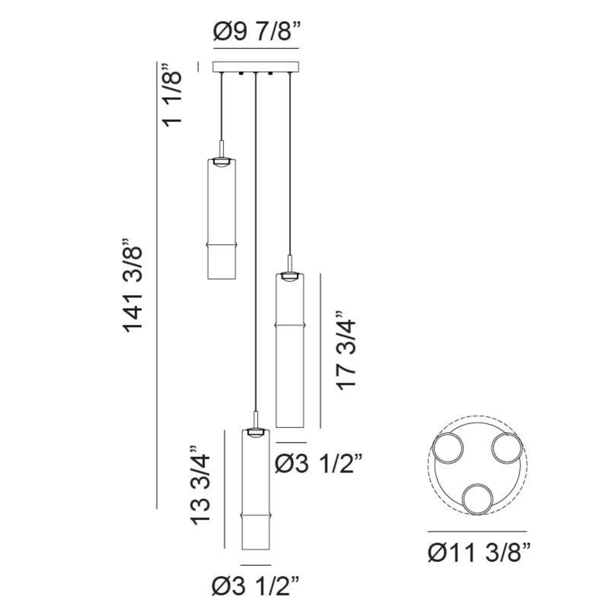 BAMBU LED PENDANT (MULTIPLE SIZES) - Image 10