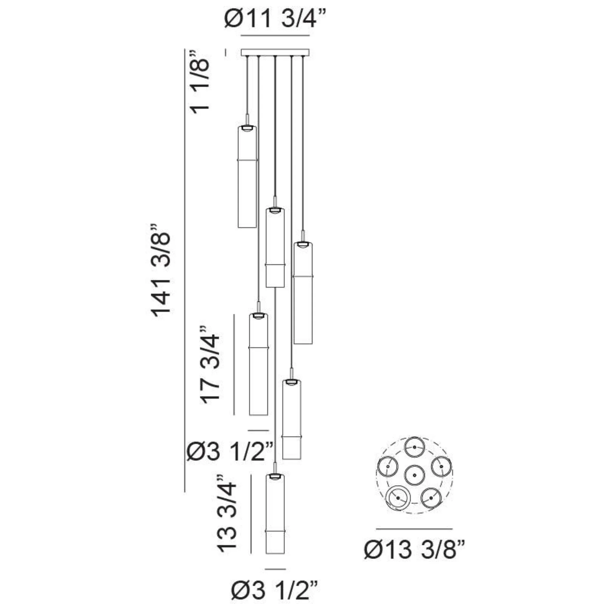 BAMBU LED PENDANT (MULTIPLE SIZES) - Image 11