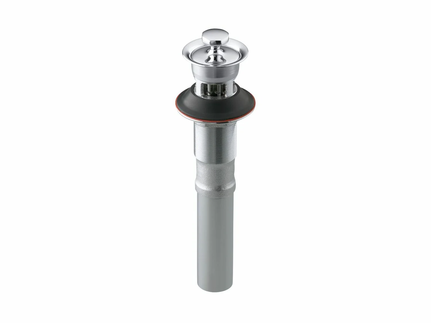 BATHROOM SINK DRAIN WITH NON-REMOVABLE METAL STOPPER AND OVERFLOW - Image 4