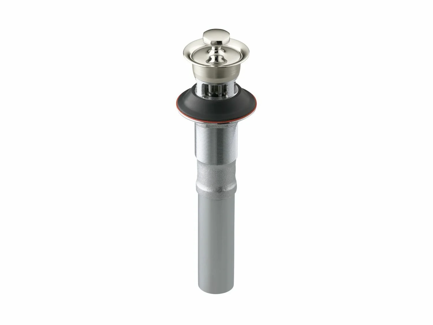 BATHROOM SINK DRAIN WITH NON-REMOVABLE METAL STOPPER AND OVERFLOW - Image 5