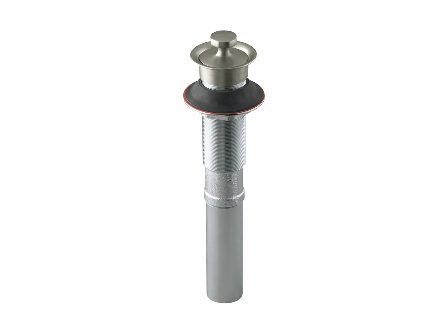 BATHROOM SINK DRAIN WITH NON-REMOVABLE METAL STOPPER AND WITHOUT OVERFLOW - Image 2
