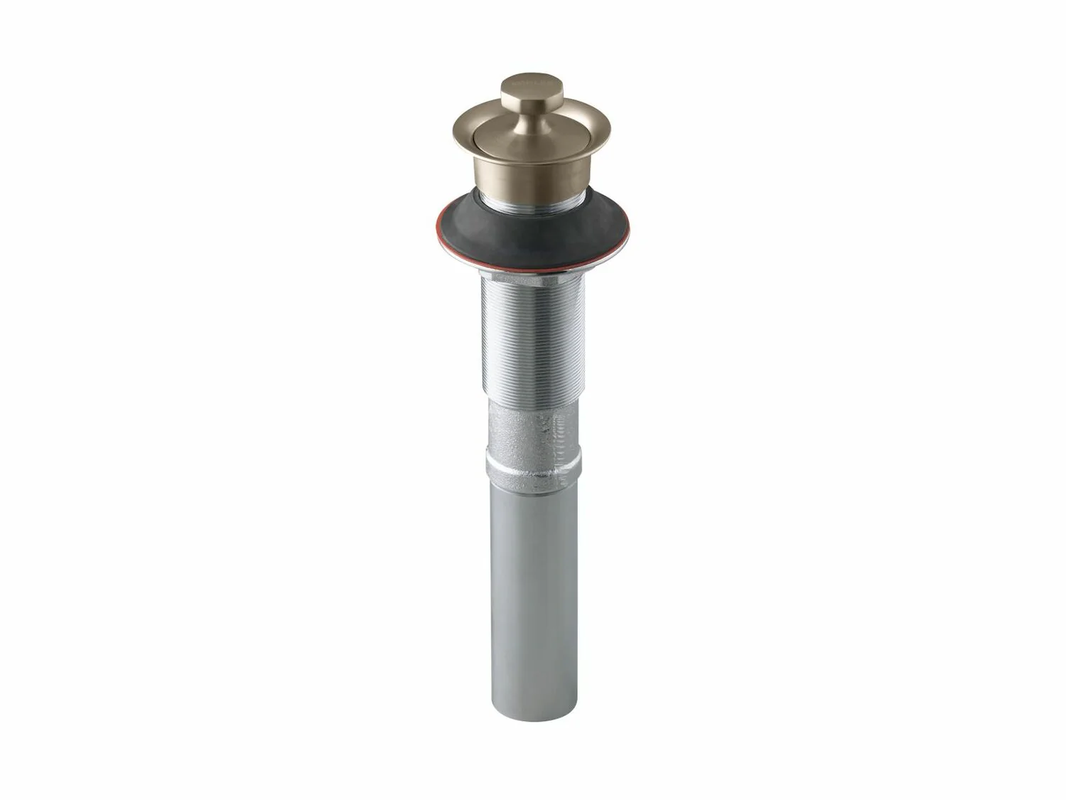BATHROOM SINK DRAIN WITH NON-REMOVABLE METAL STOPPER AND WITHOUT OVERFLOW - Image 3