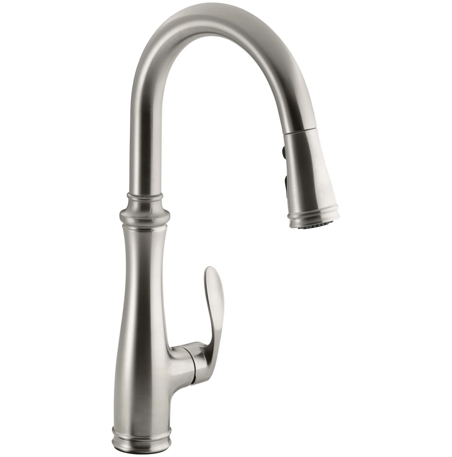 BELLERA(R) SINGLE-HOLE OR THREE-HOLE KITCHEN SINK FAUCET WITH PULL-DOWN 16-3/4-INCH SPOUT AND RIGHT-HAND LEVER HANDLE, DOCKNETIK(R) MAGNETIC DOCKING SYSTEM, AND A 3-FUNCTION SPRAYHEAD FEATURING SWEEP(R) SPRAY - Image 3