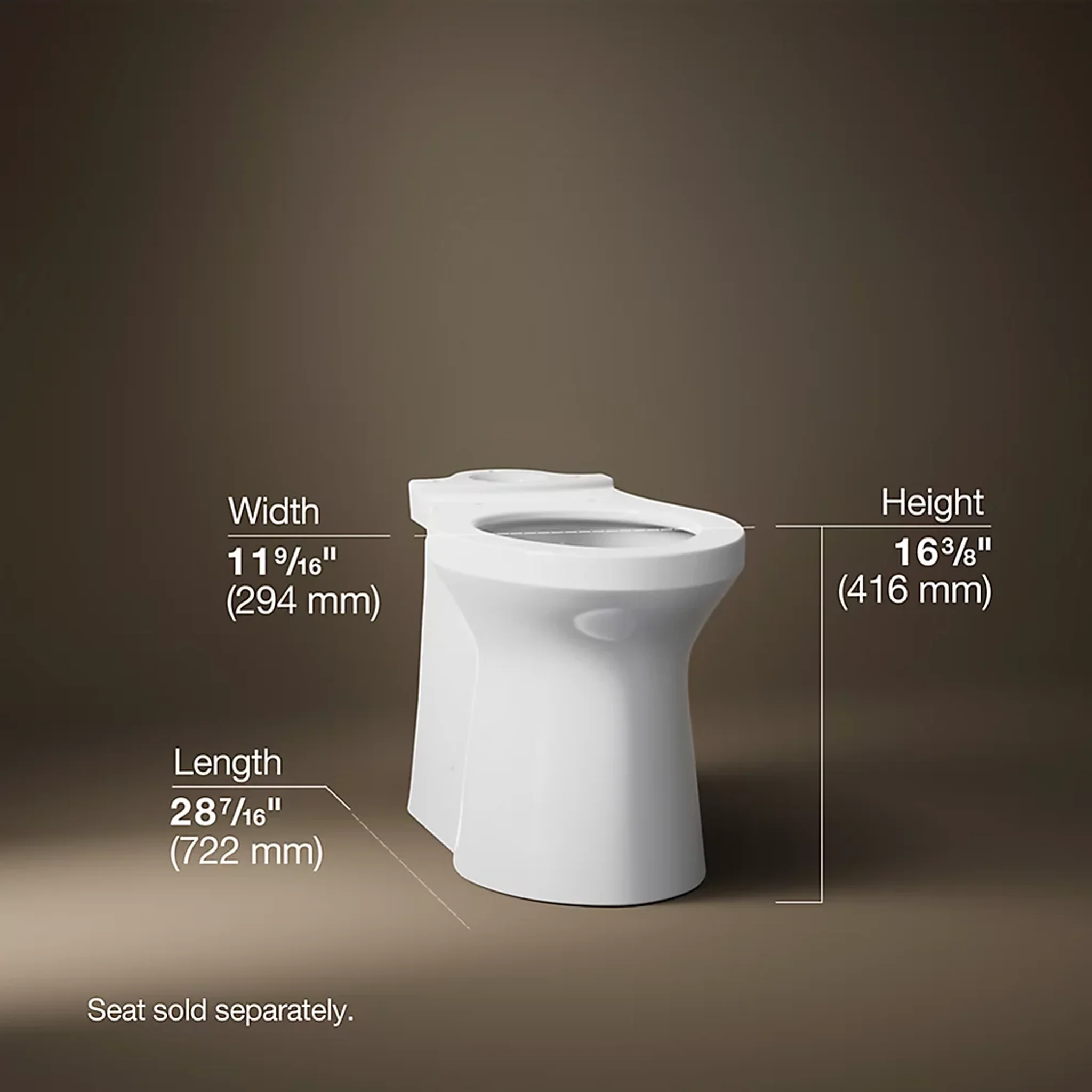 BETELLO ELONGATED TOILET BOWL WITH SKIRTED TRAPWAY, SEAT NOT INCLUDED - Image 7
