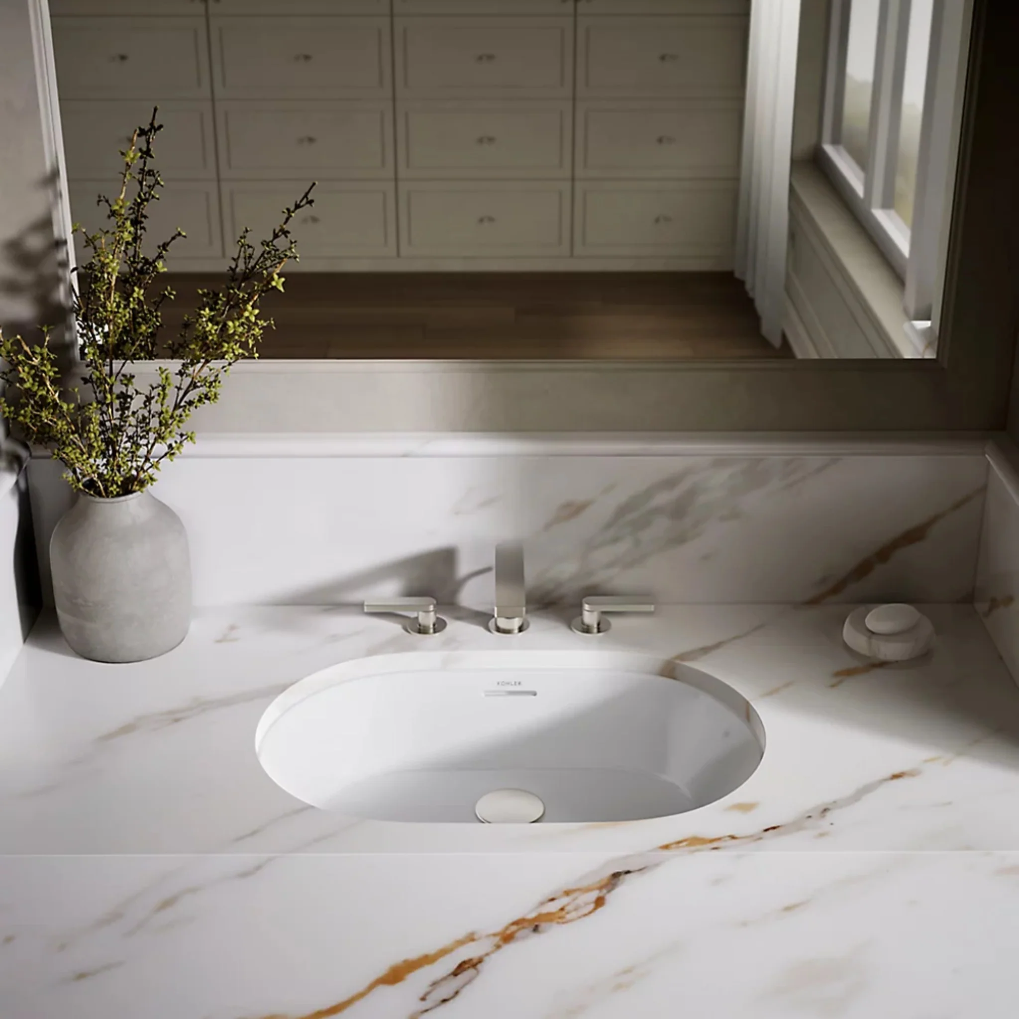 BRAZN 24-INCH OVAL UNDERMOUNT BATHROOM SINK - Image 10