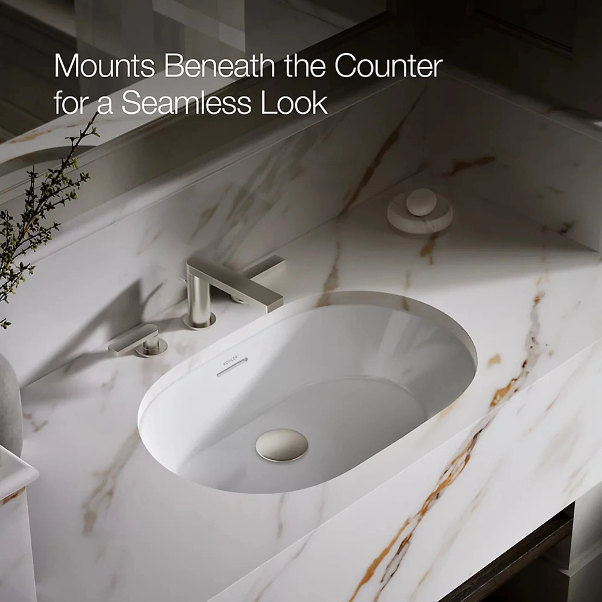 BRAZN 24-INCH OVAL UNDERMOUNT BATHROOM SINK - Image 6