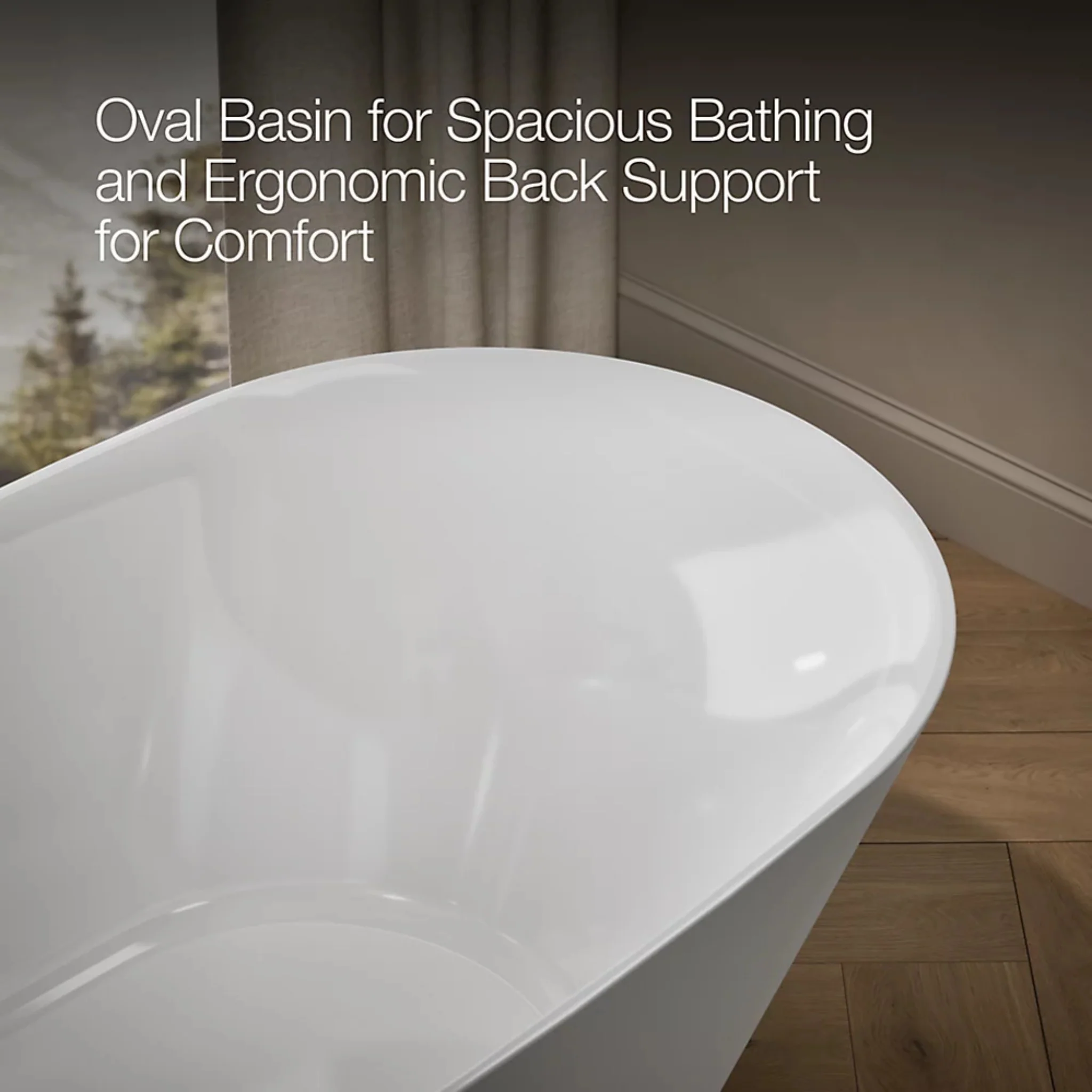 BRAZN 66 X 35 INCHES FREESTANDING BATHTUB - Image 9