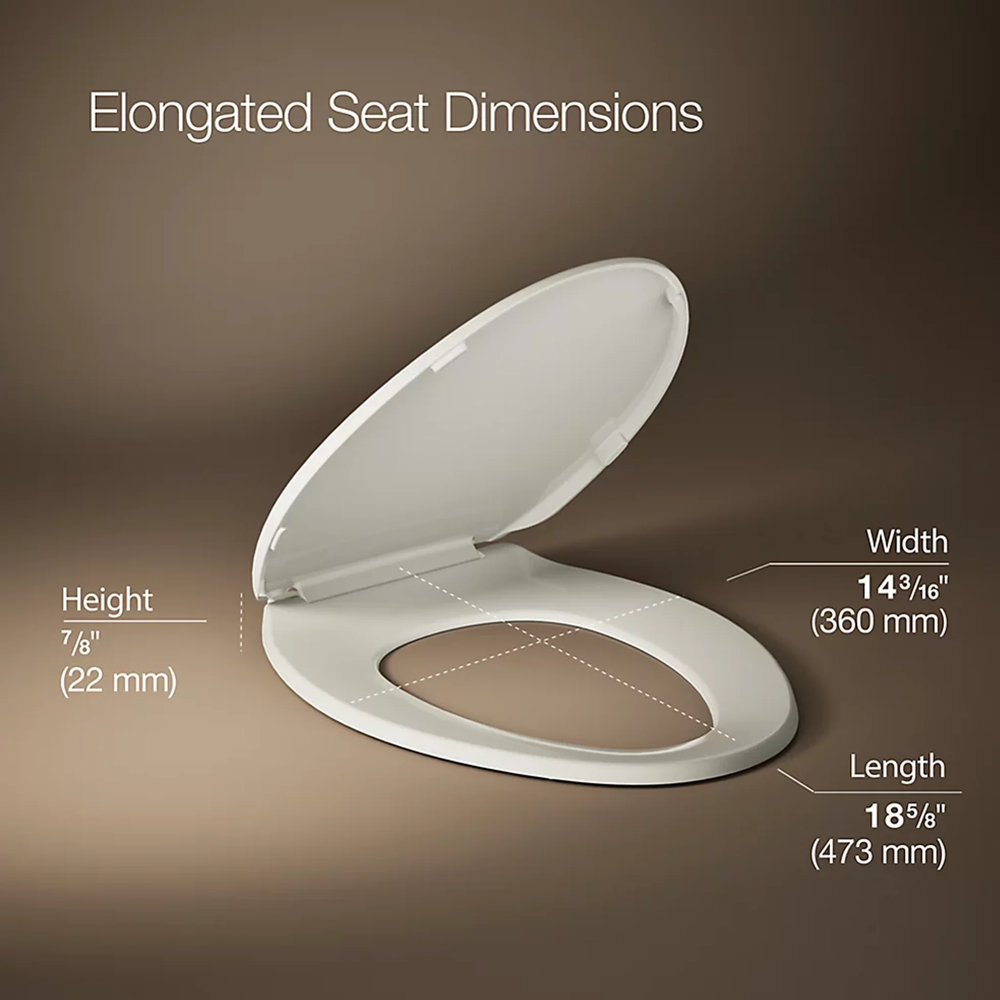 BREVIA™ QUICK-RELEASE™ ELONGATED TOILET SEAT - Image 5