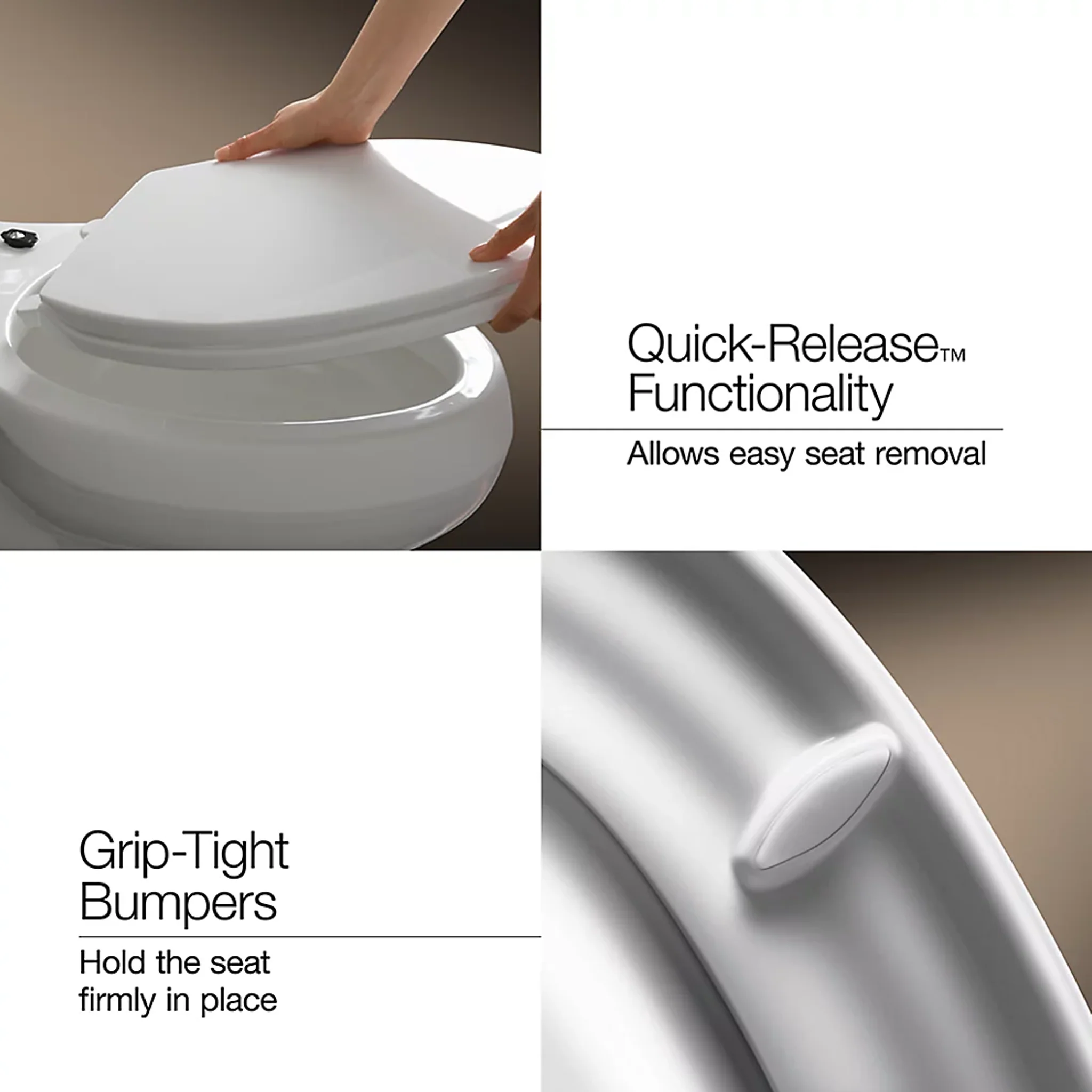 BREVIA™ QUICK-RELEASE™ ELONGATED TOILET SEAT - Image 6
