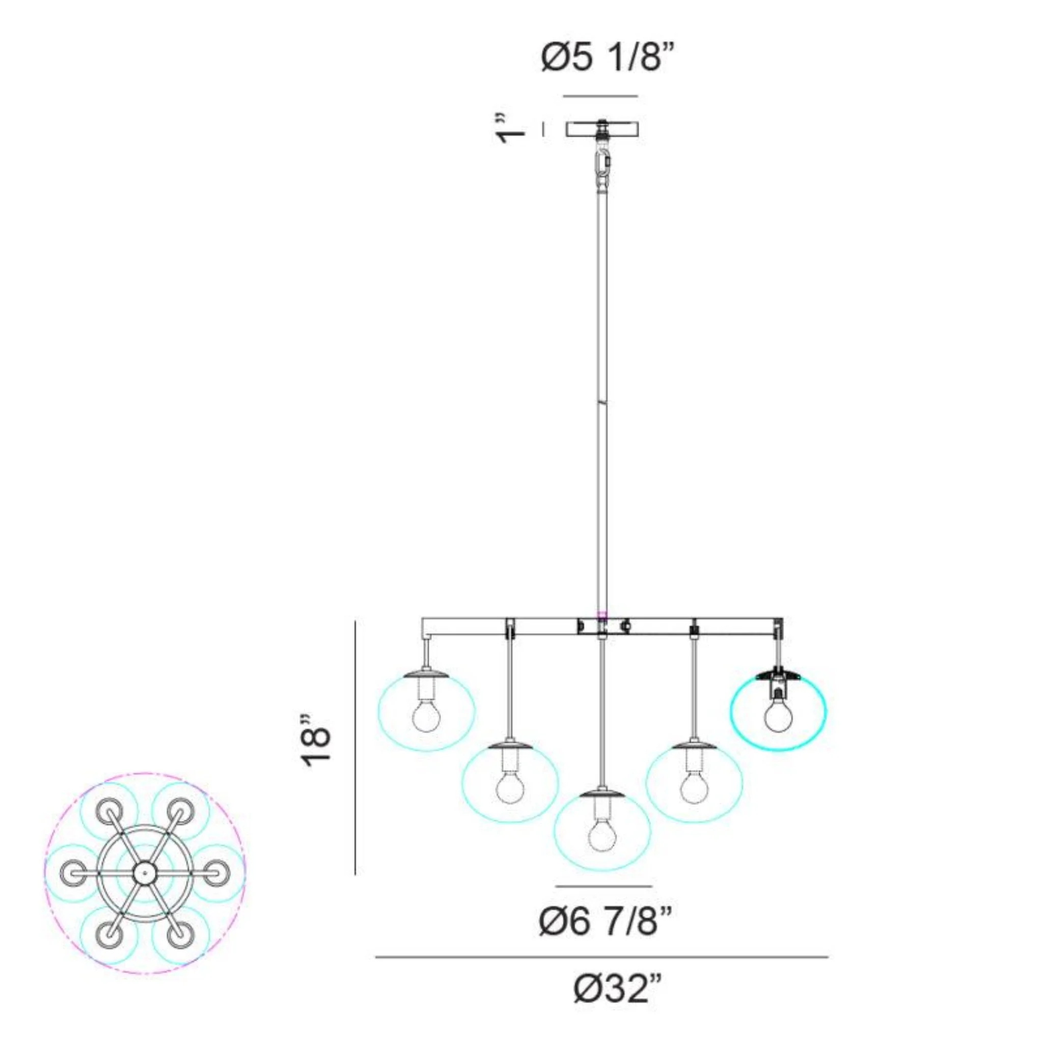 BULBUS CHANDELIER (MULTIPLE SIZES) - Image 15