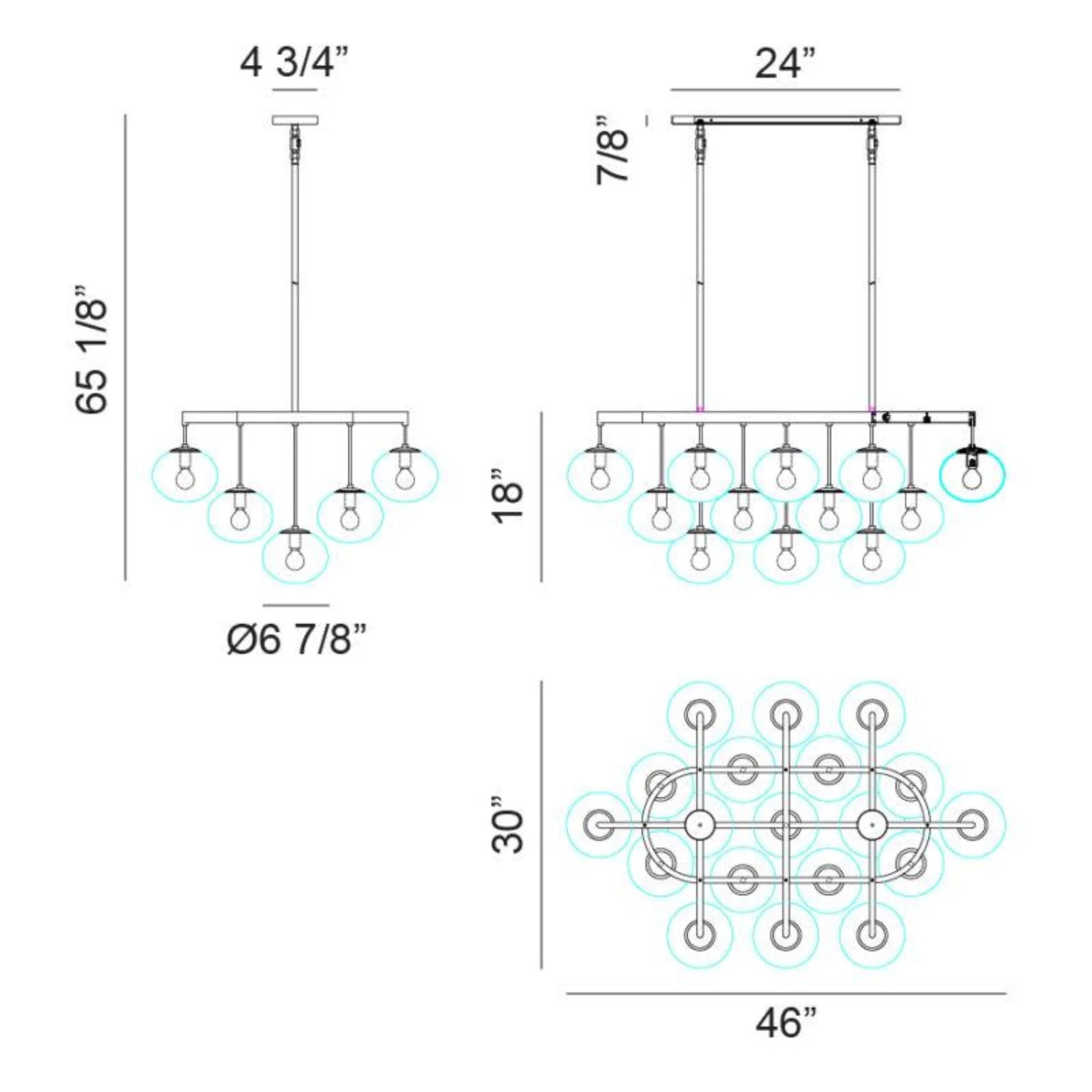 BULBUS CHANDELIER (MULTIPLE SIZES) - Image 16