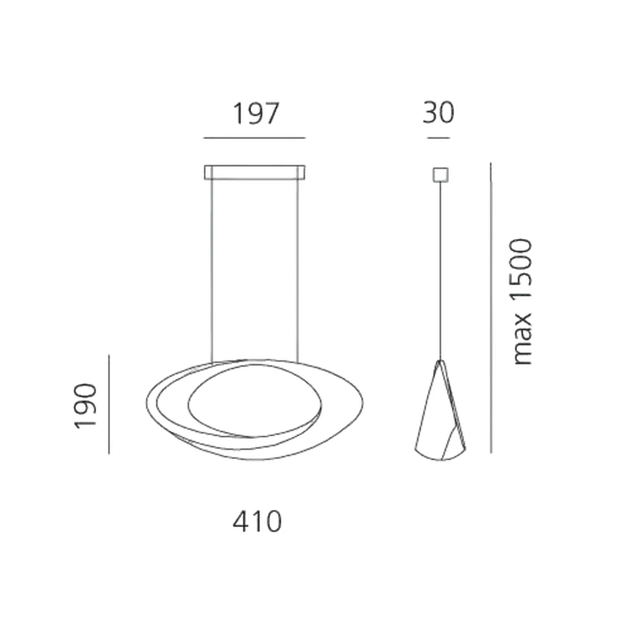CABILDO 2700K LED PENDANT LIGHT, 1182W - Image 3