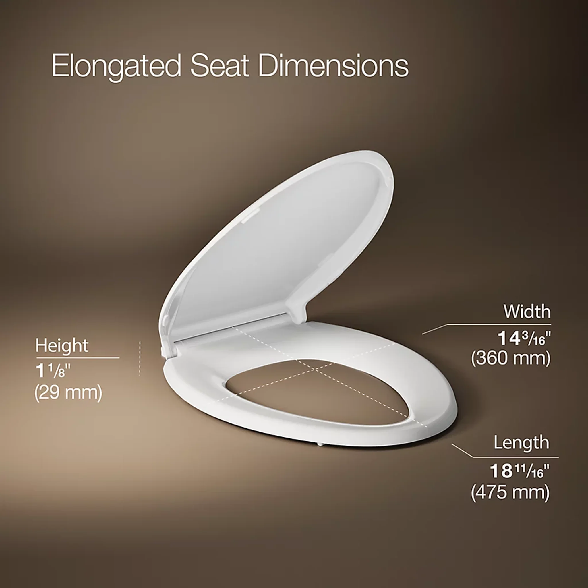 CACHET® QUIET-CLOSE™ ELONGATED TOILET SEAT - Image 3