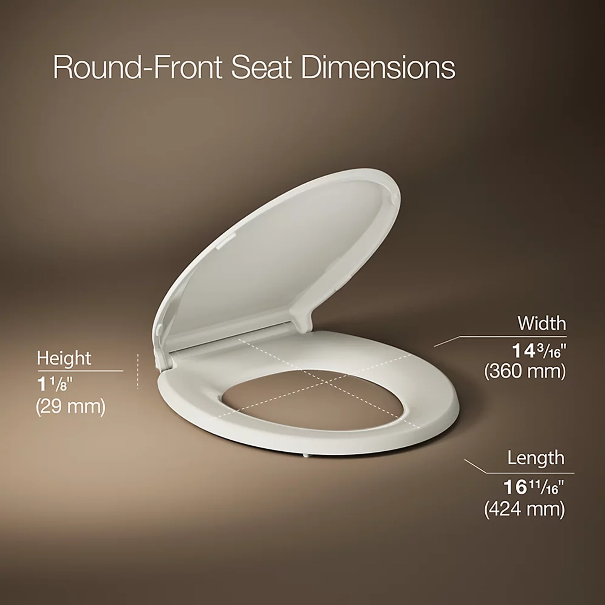 CACHET READY LATCH,QUIET-CLOSE ROUND TOILET SEAT - Image 5