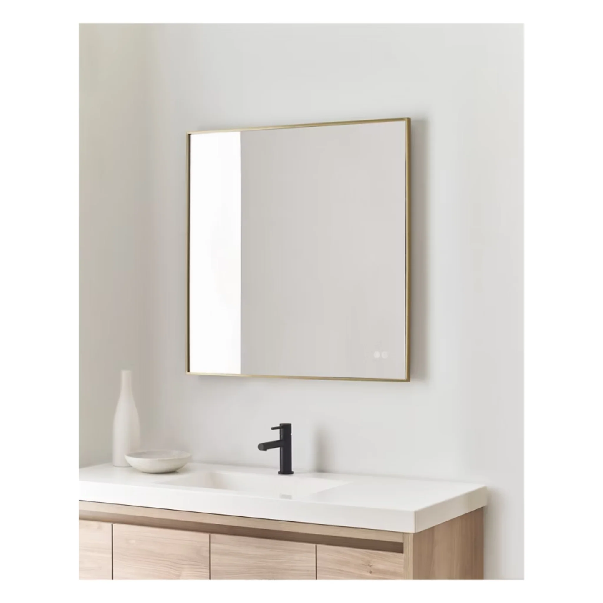 CADRE SQUARE LED BACKLIT BATHROOM MIRROR (MULTIPLE SIZES) - Image 6