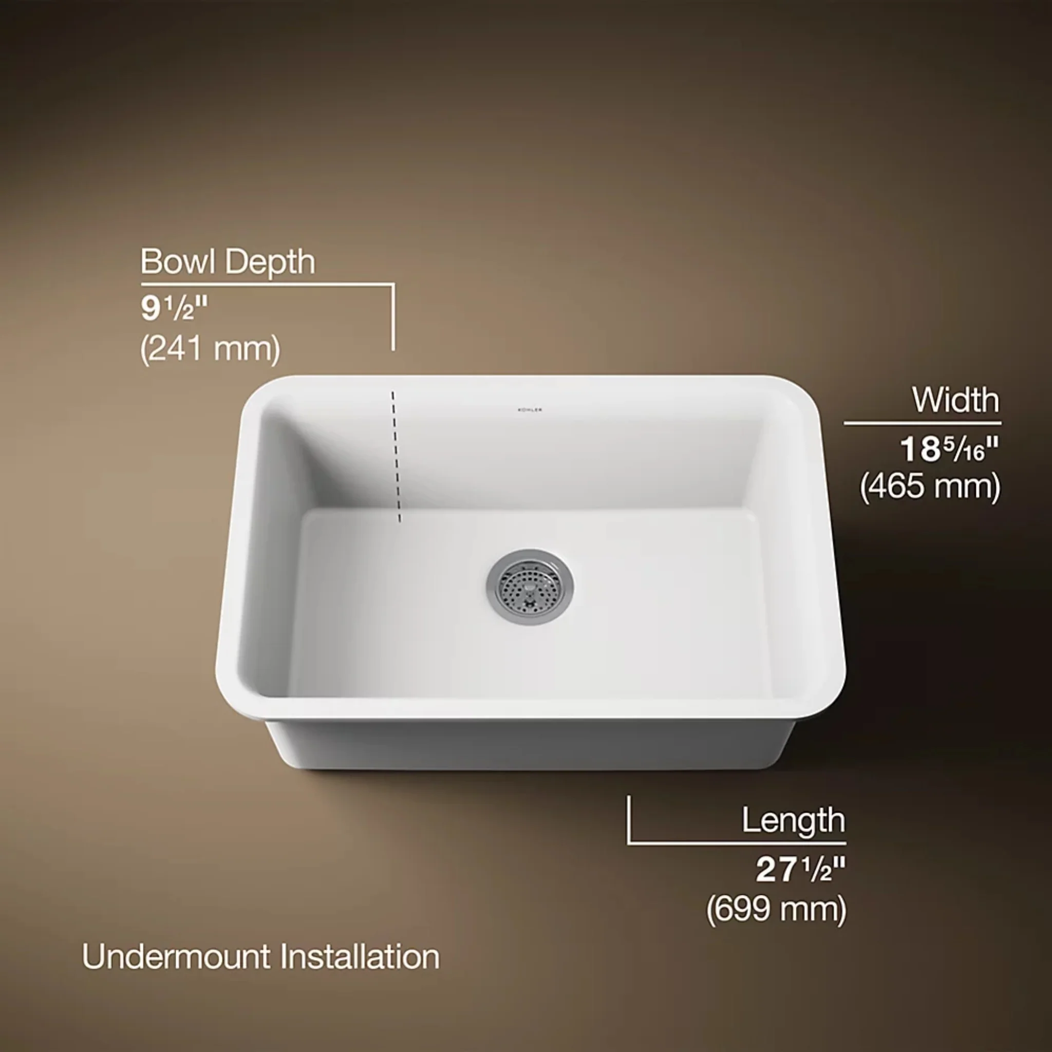 CAIRN® 27-INCH UNDERMOUNT SINGLE-BOWL KITCHEN SINK - Image 18