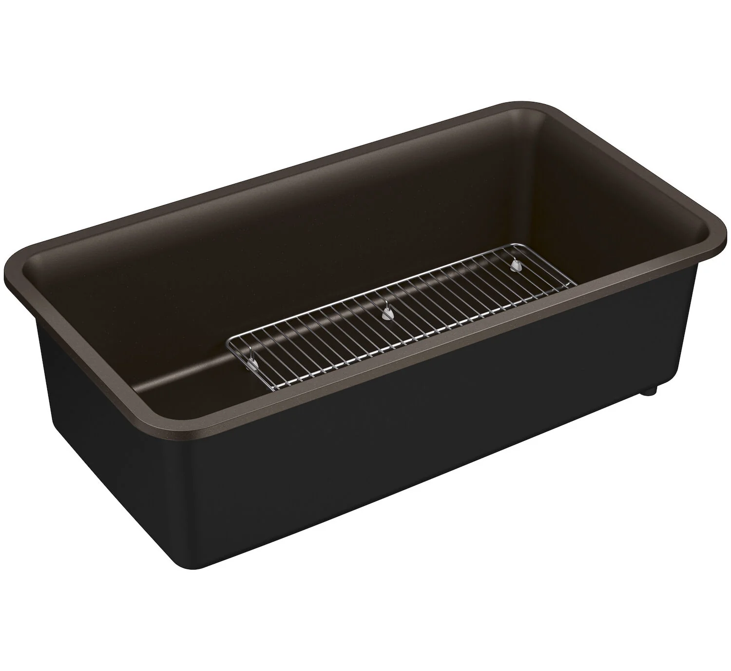 CAIRN® 33-1/2 X 18-5/16 X 10-1/8 INCHES NEOROC® UNDER-MOUNT SINGLE-BOWL KITCHEN SINK WITH SINK RACK - Image 2