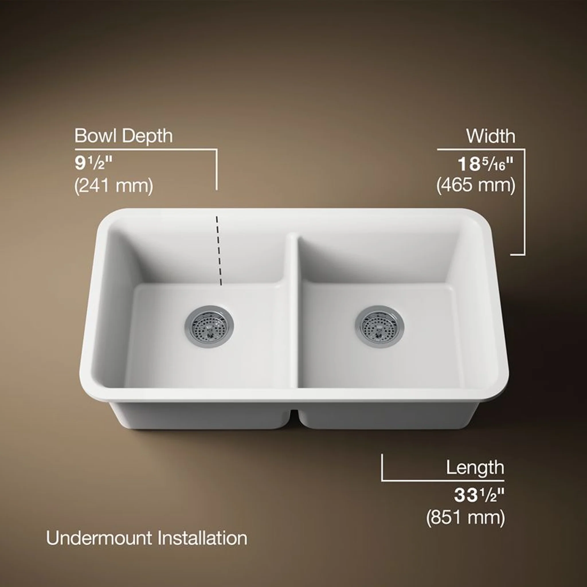 CAIRN® UNDERMOUNT DOUBLE-BOWL KITCHEN SINK - Image 3