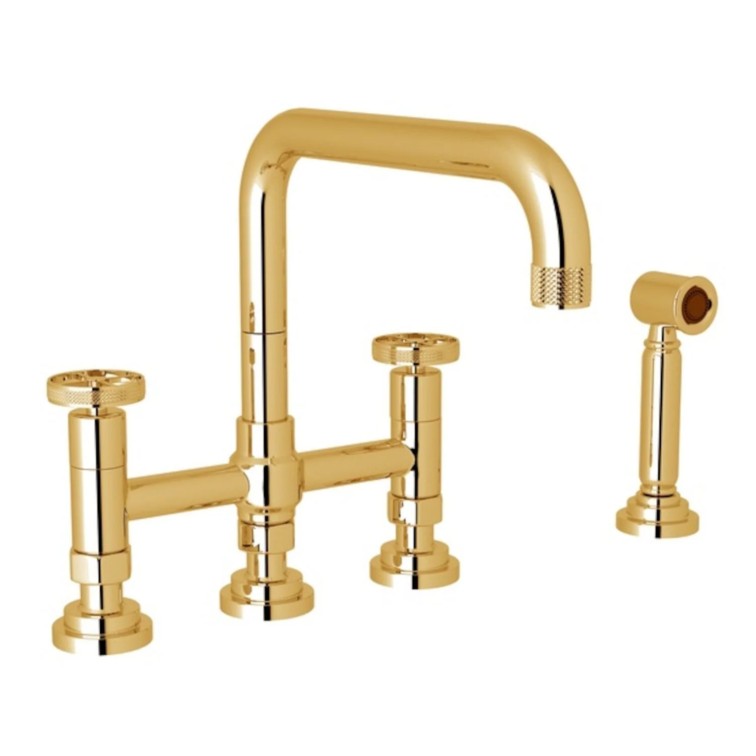 CAMPO BRIDGE KITCHEN FAUCET WITH SIDE SPRAY (WHEEL HANDLE) - Image 2
