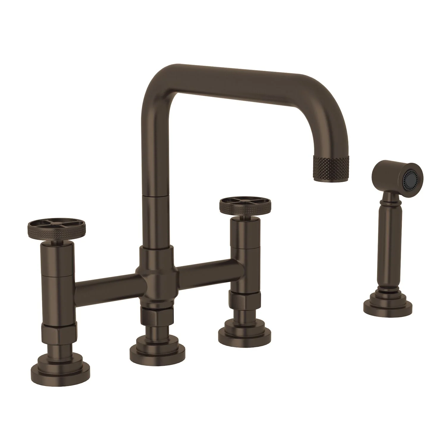 CAMPO BRIDGE KITCHEN FAUCET WITH SIDE SPRAY (WHEEL HANDLE) - Image 5