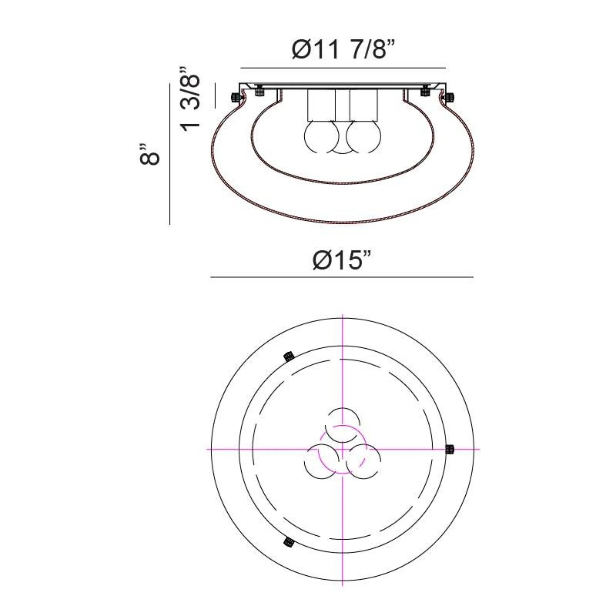 CASPIAN LED FLUSH MOUNT (MULTIPLE SIZES) - Image 7