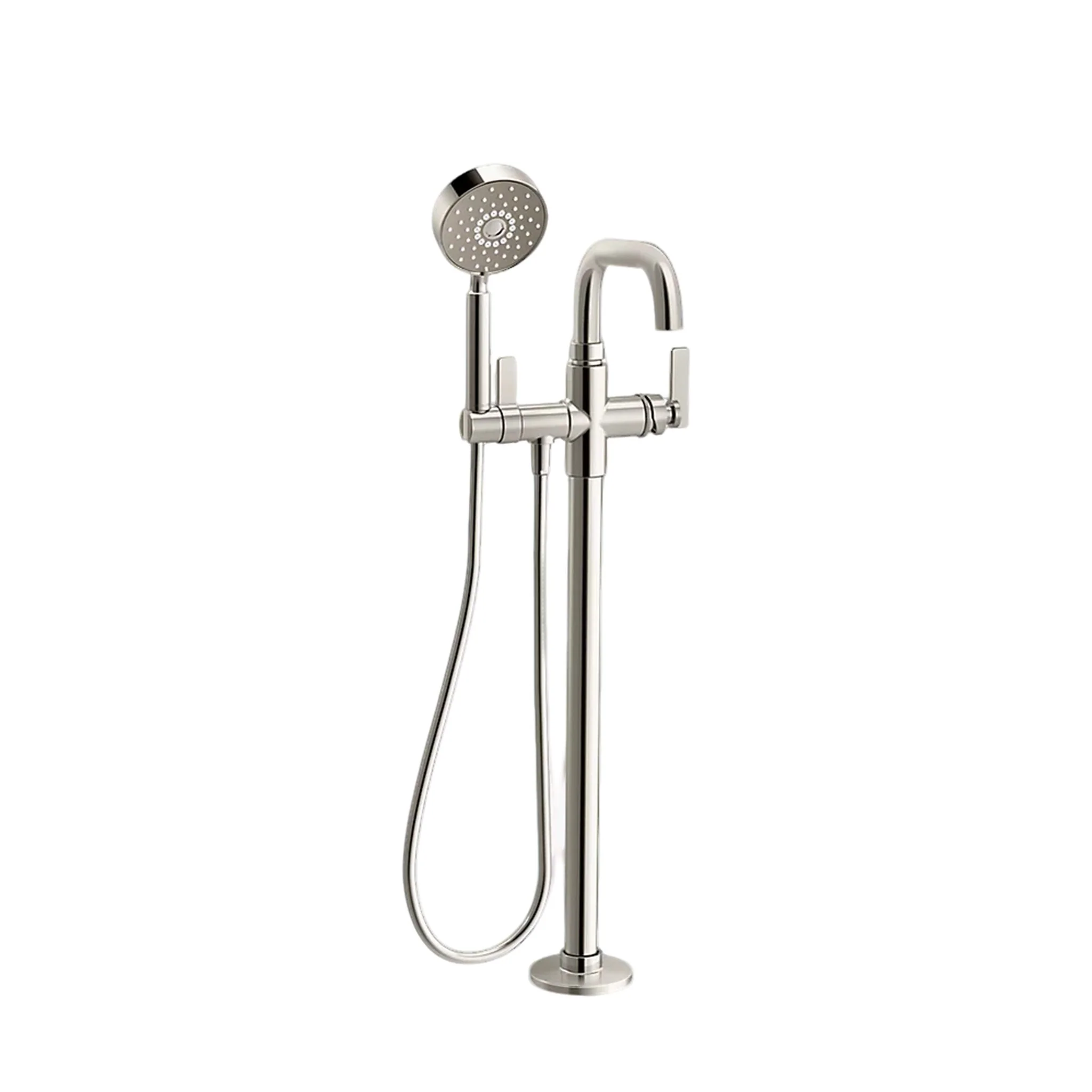 CASTIA™ FLOOR MOUNT BATH FILLER TRIM WITH HANDSHOWER BY STUDIO MCGEE - Image 5