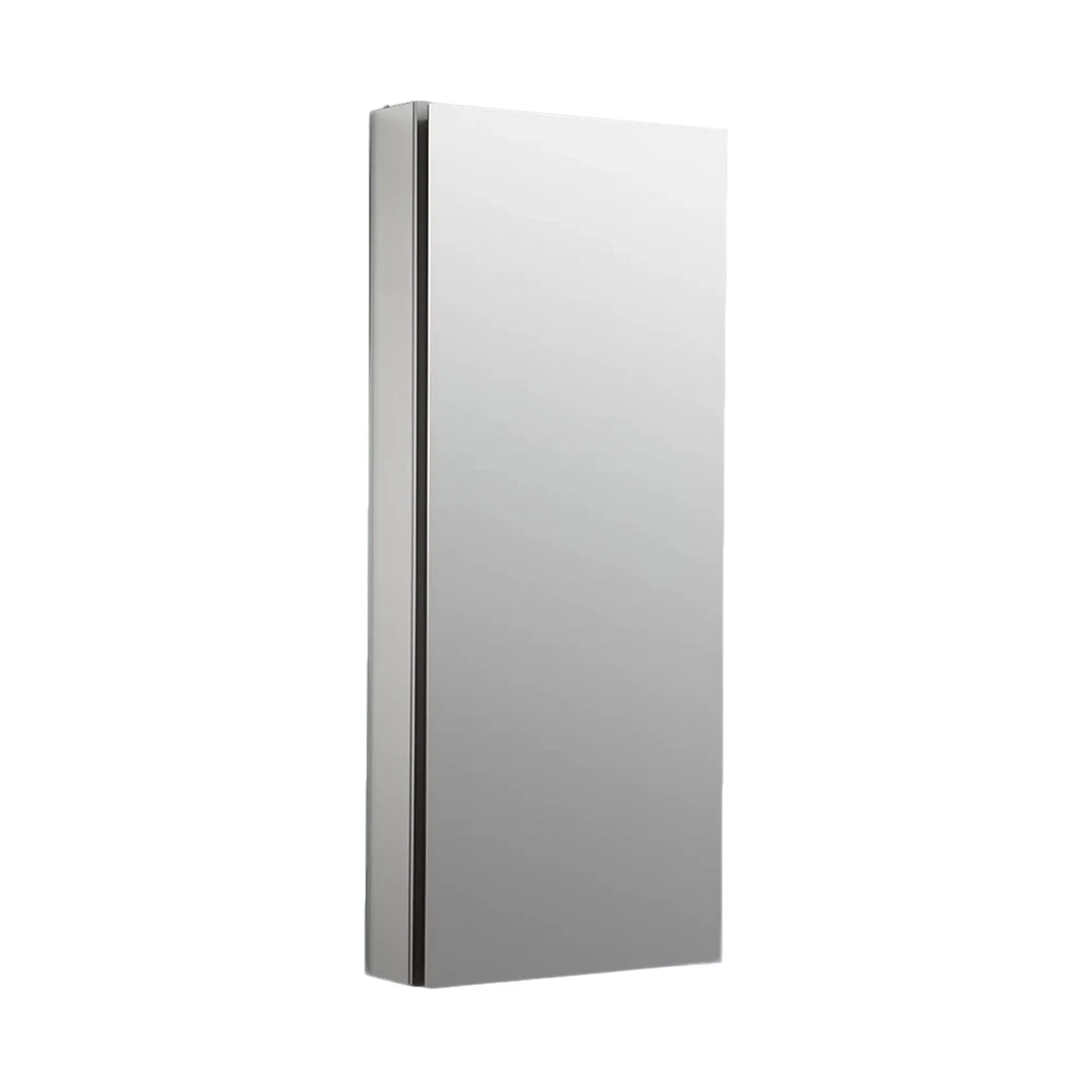 CATALAN 15 X 36 INCHES ALUMINUM SINGLE-DOOR MEDICINE CABINET WITH 107 DEGREE HINGE
