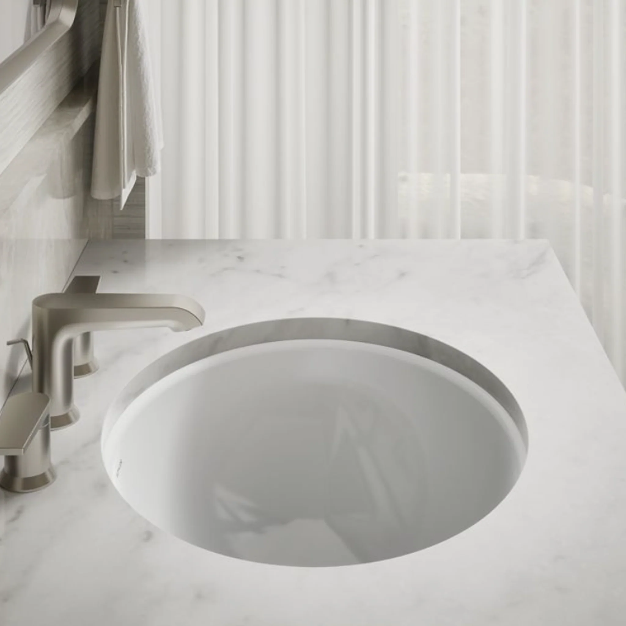 CAXTON 19.25-INCH OVAL UNDERMOUNT BATHROOM SINK - NO OVERFLOW - Image 5